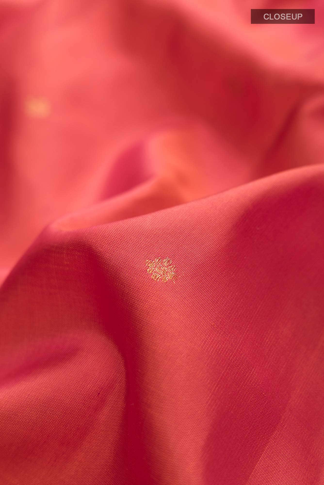 Orange Kanchipuram Silk Saree