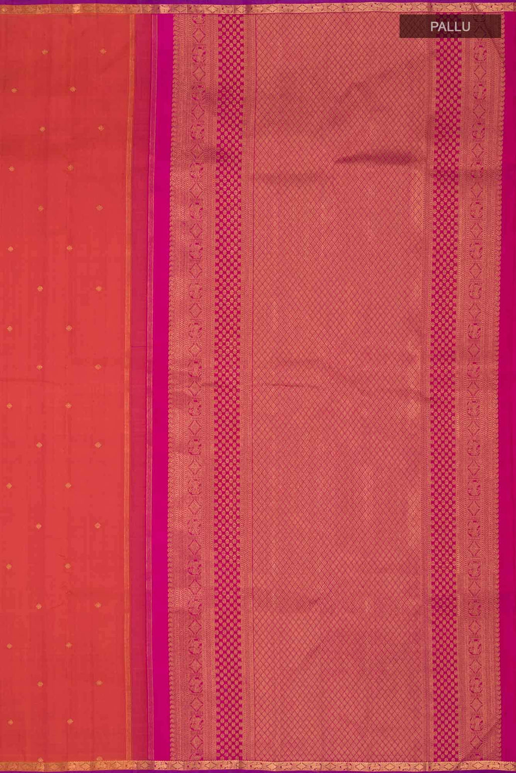 Orange Kanchipuram Silk Saree
