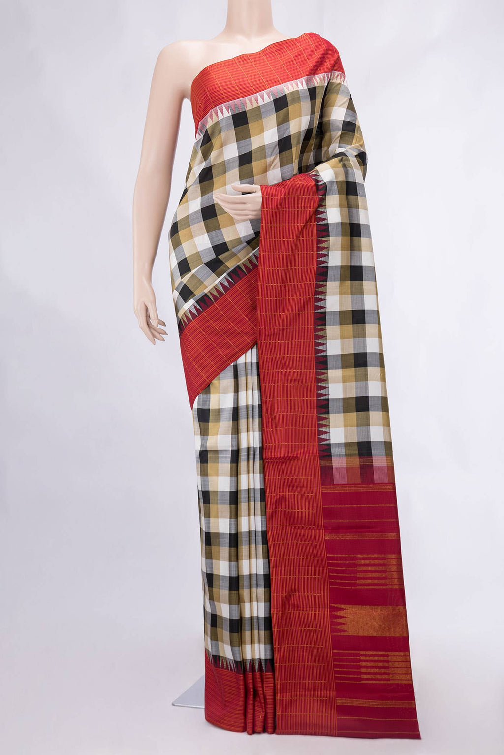 Multi Kanchipuram Silk Saree