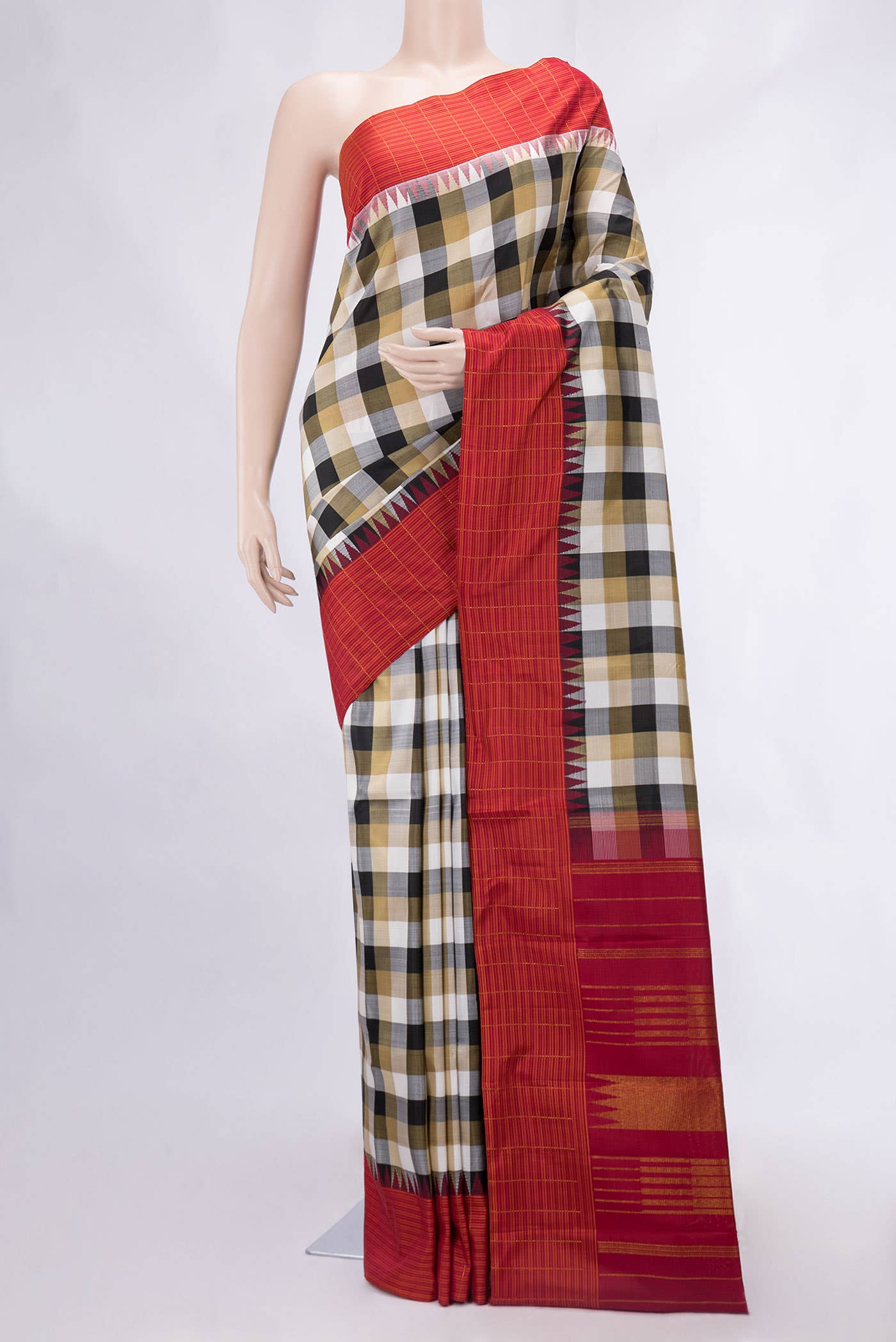 Multi Kanchipuram Silk Saree