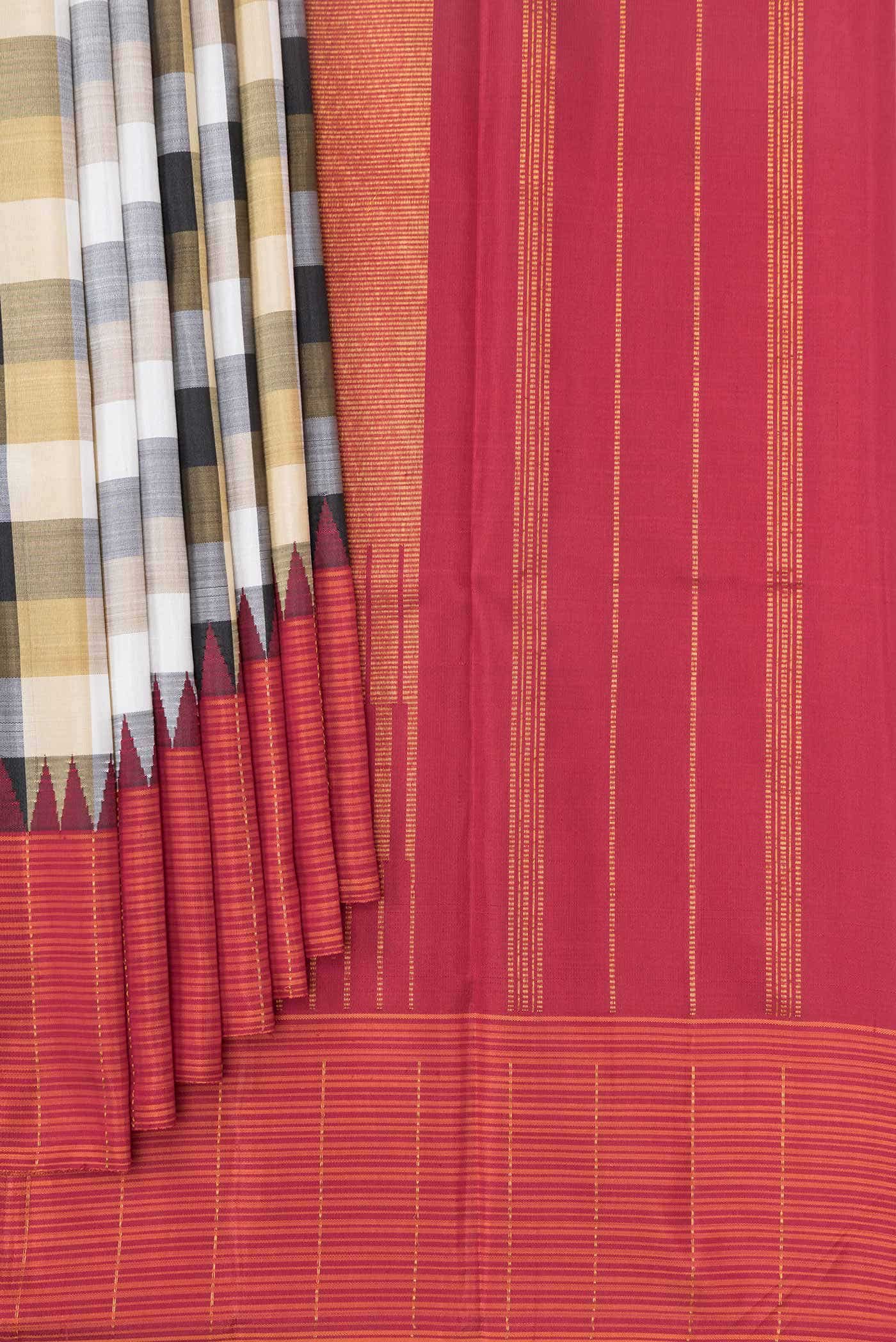 Multi Kanchipuram Silk Saree
