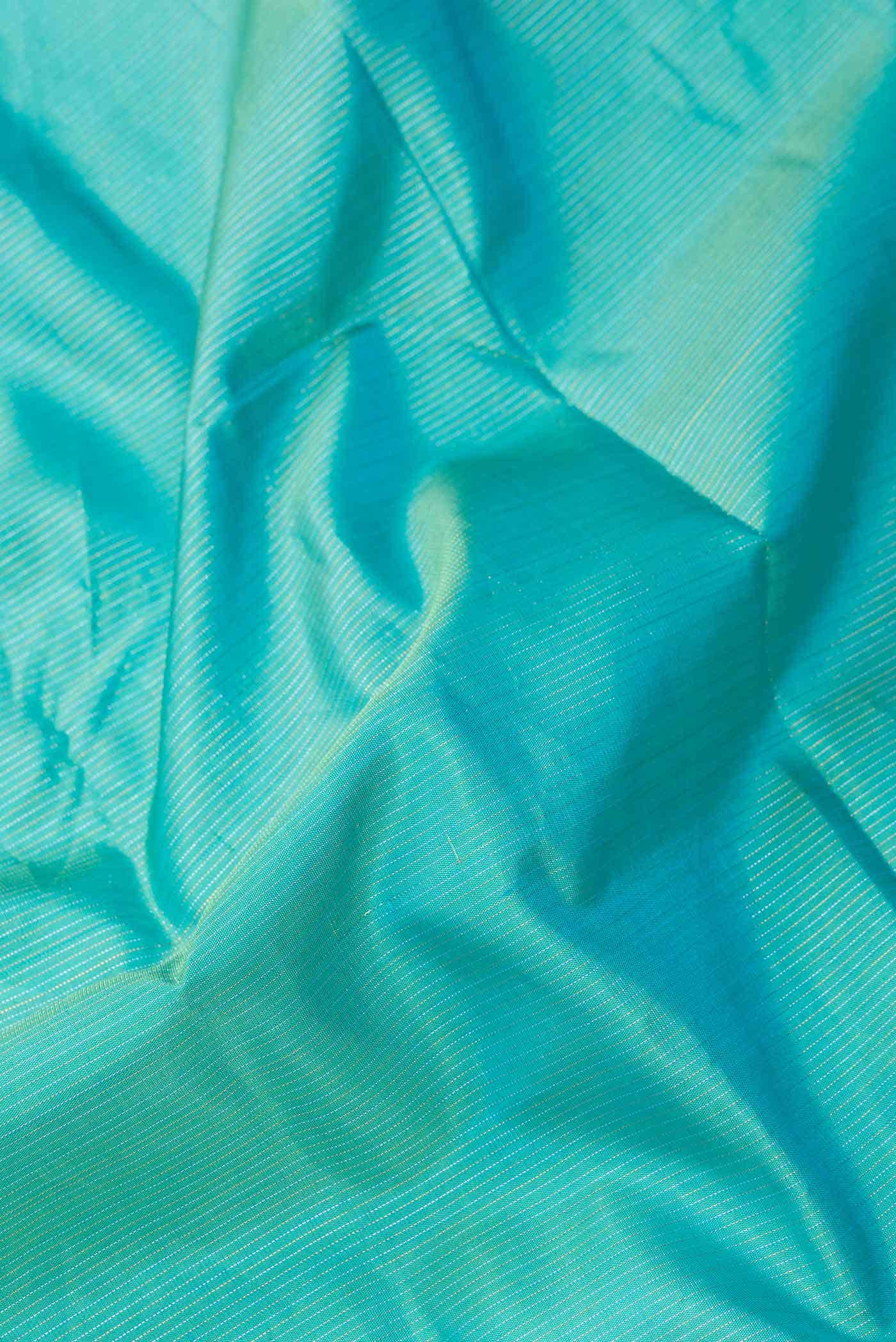 Green Dual Tone Kanchipuram Silk Saree
