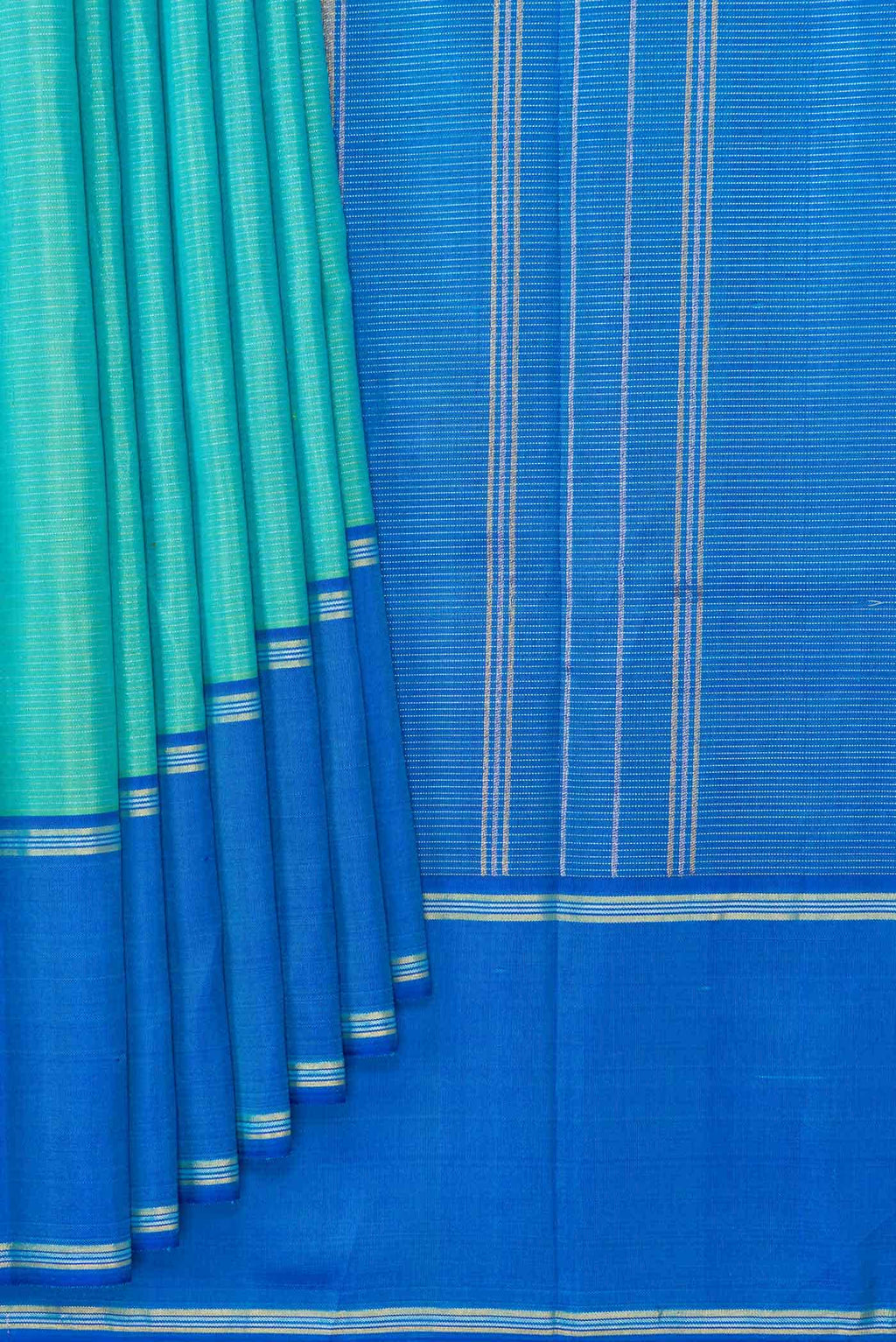 Green Dual Tone Kanchipuram Silk Saree