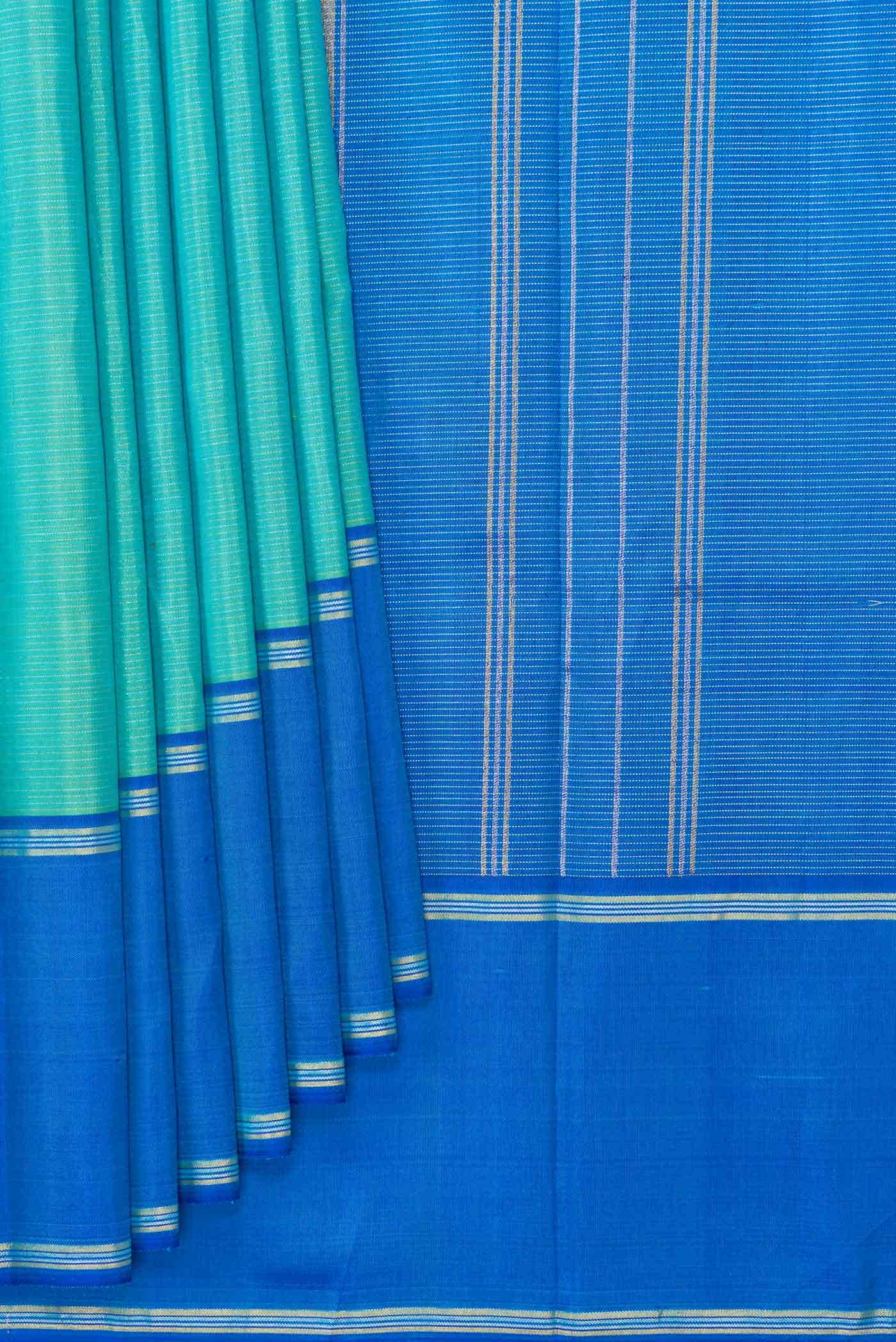 Green Dual Tone Kanchipuram Silk Saree