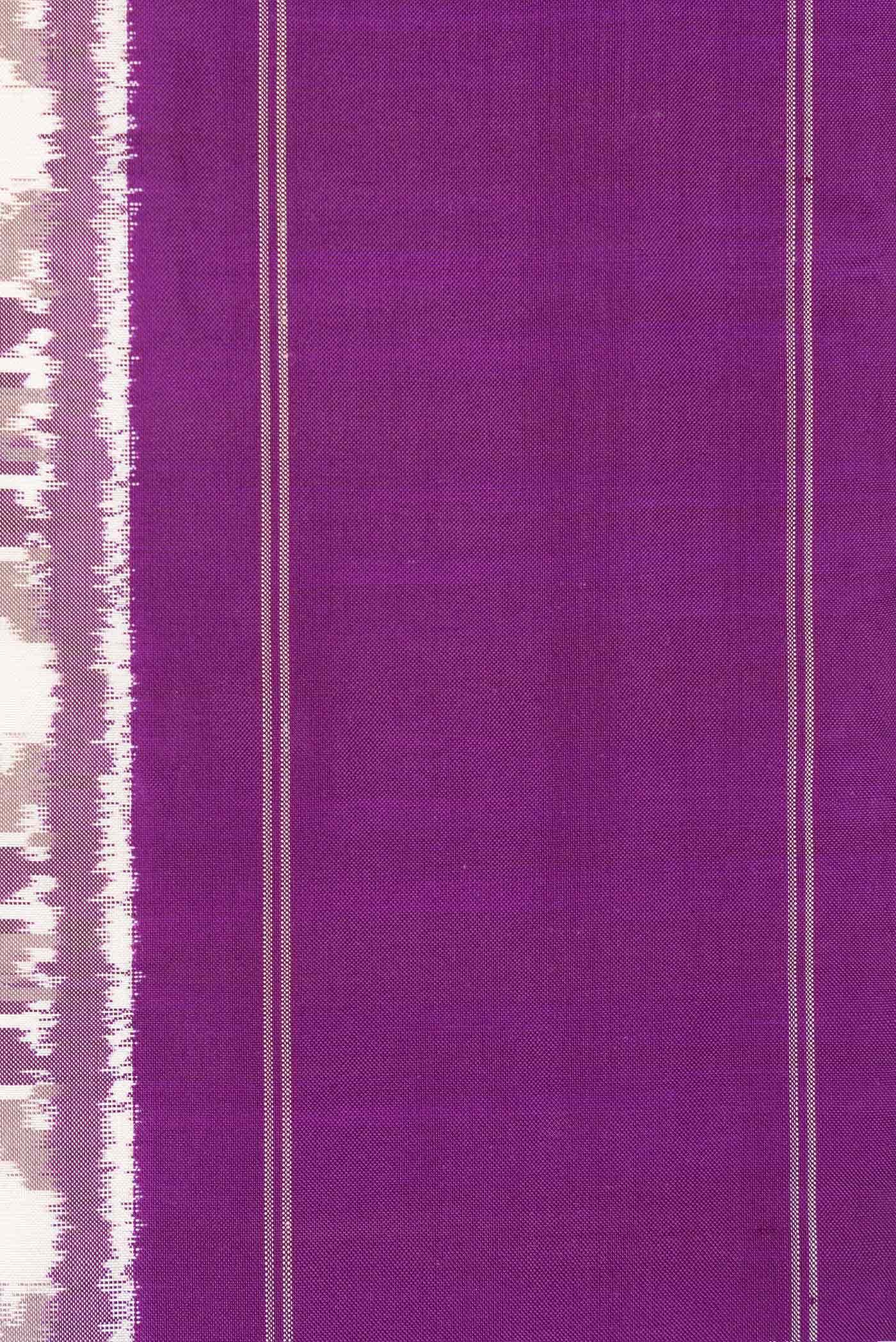 Beige Double Ikat Saree