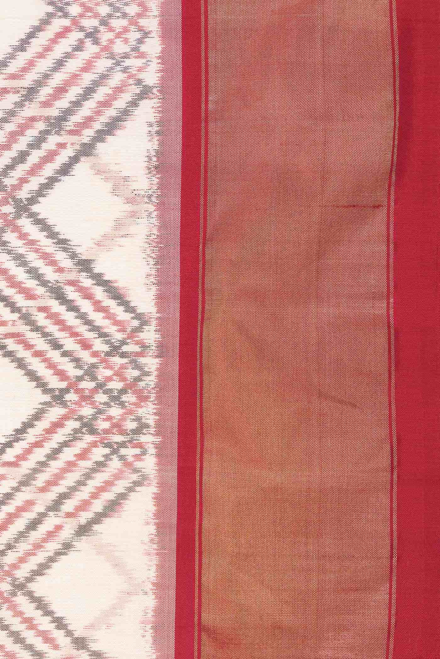 Sandal Dual Tone Double Ikat Saree