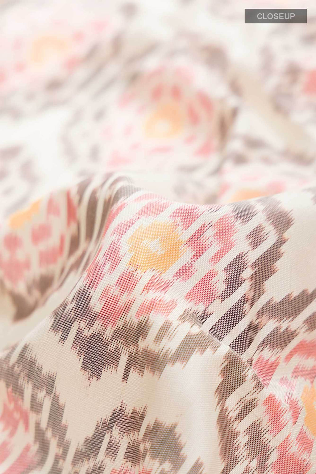 Off White Pochampally Silk Saree