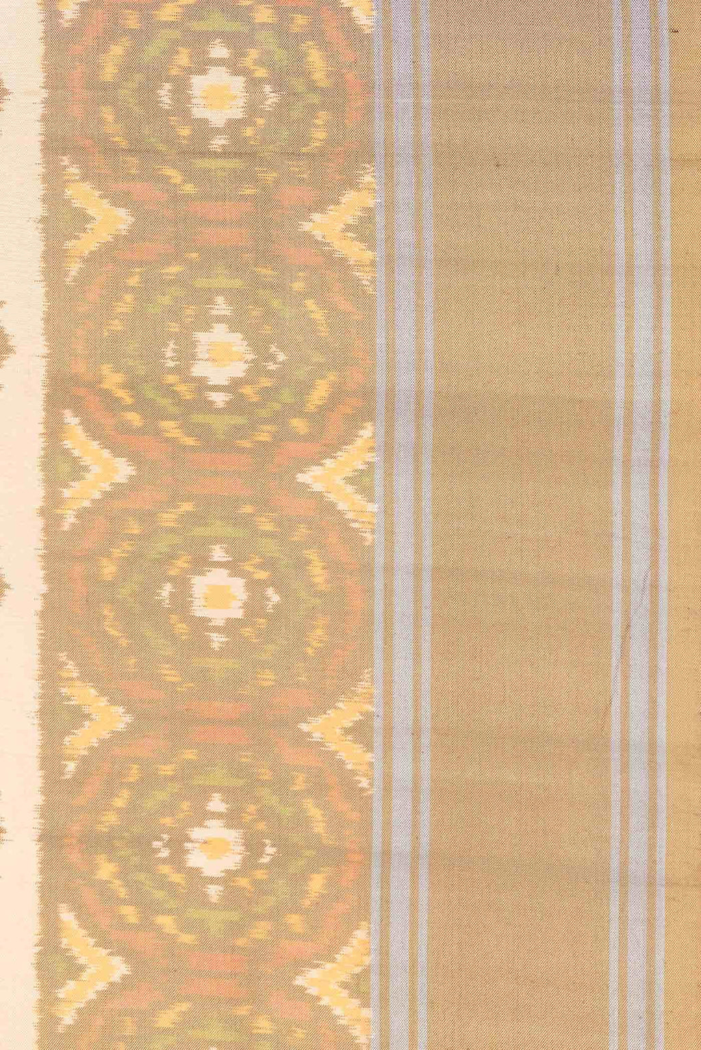 Sandal Dual Tone Double Ikat Saree