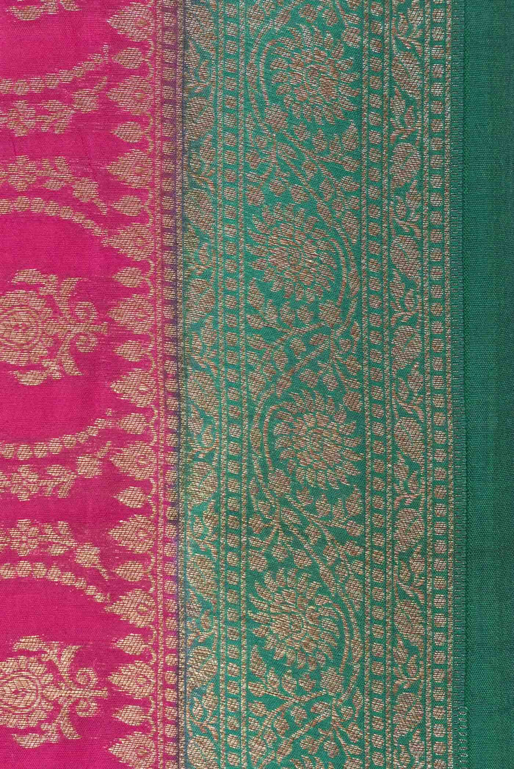 Green Tussar Silk Saree