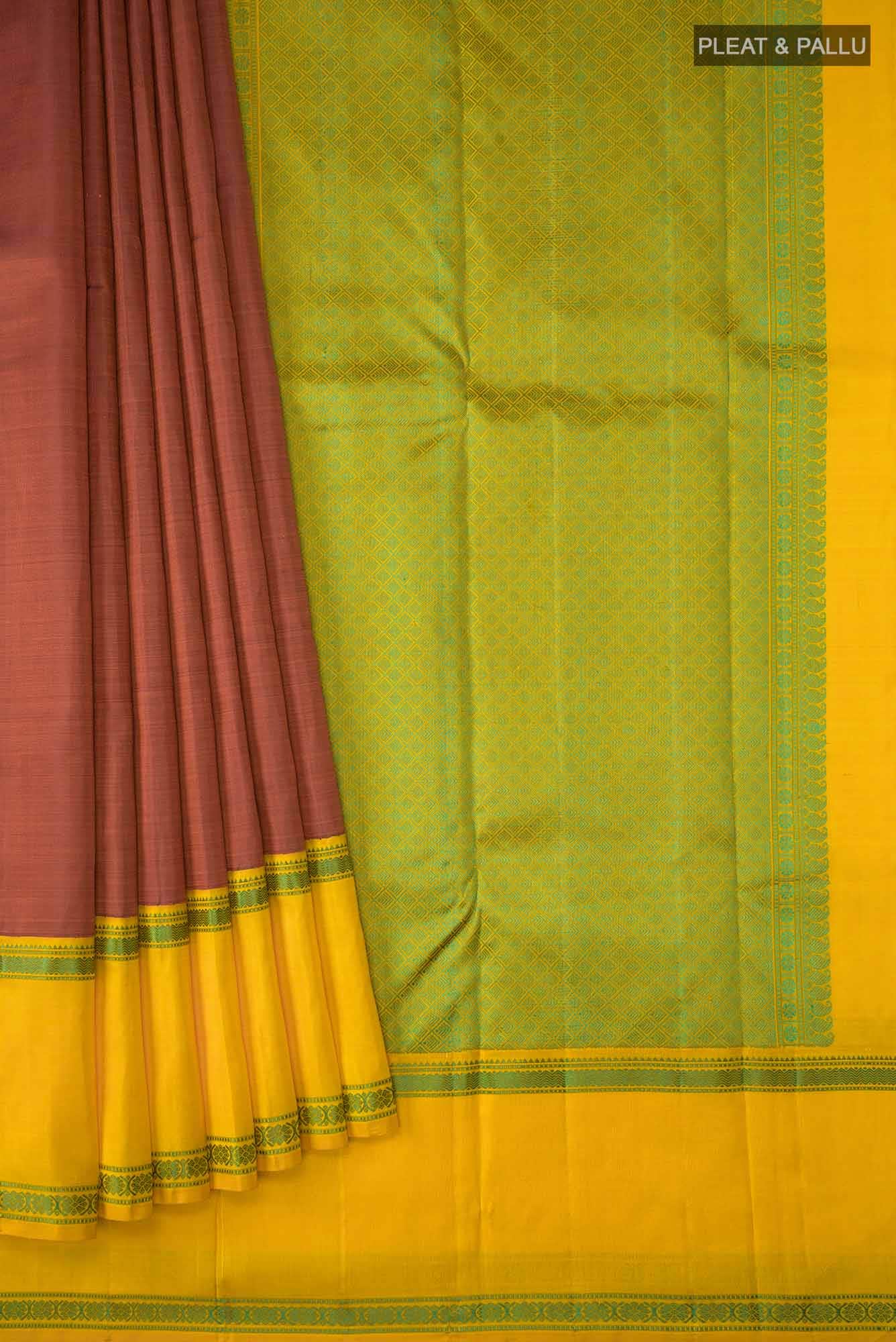 Maroon Kanchipuram Silk Saree