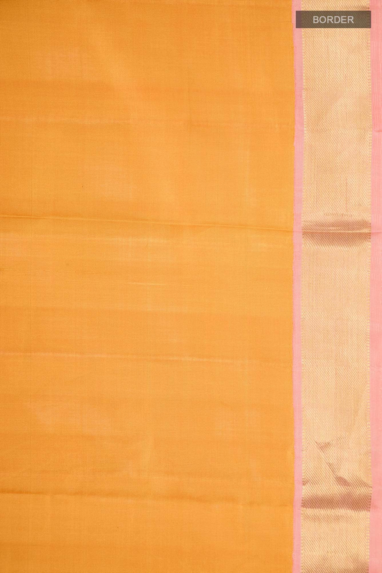 Yellow Kanchipuram Silk Saree