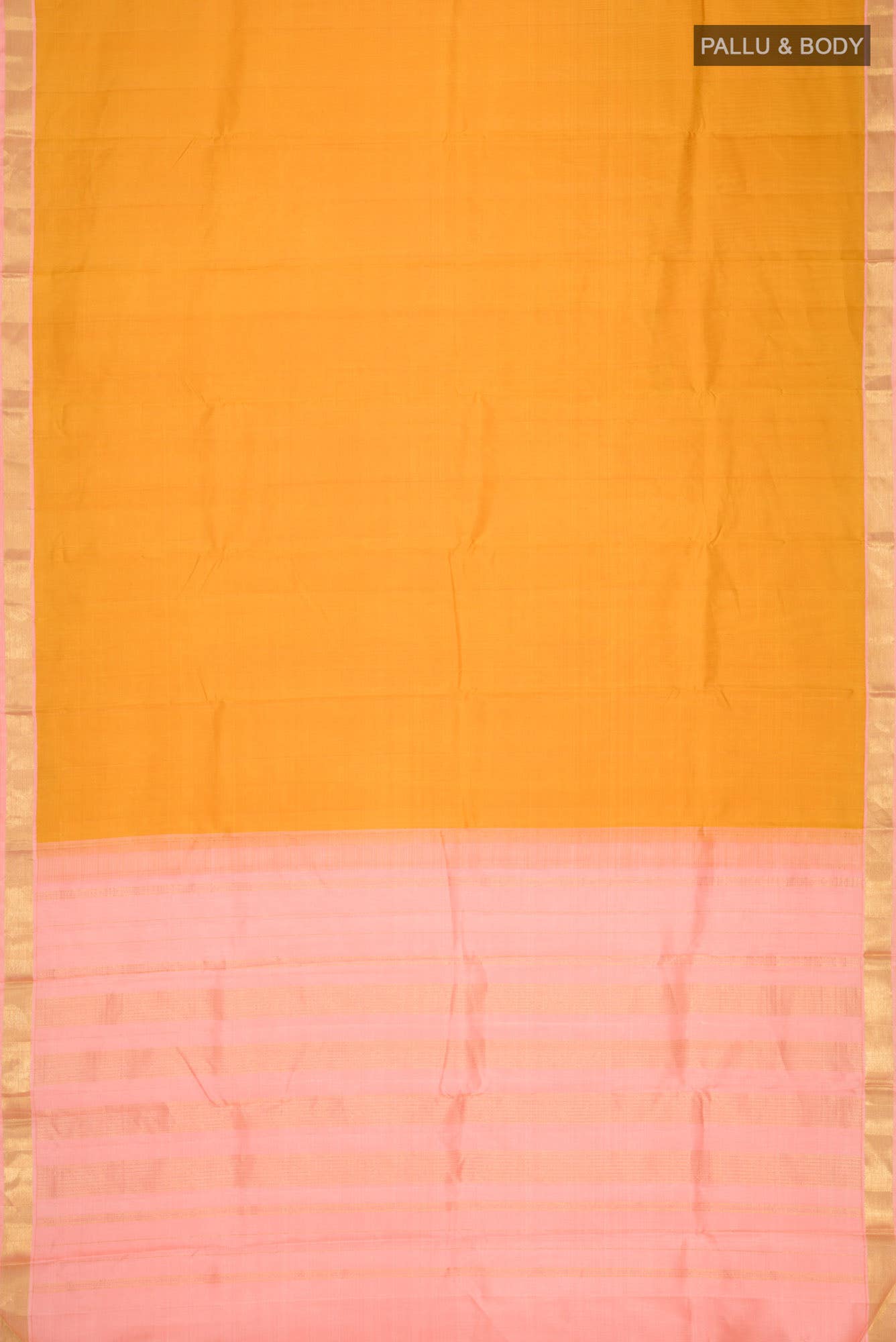 Yellow Kanchipuram Silk Saree
