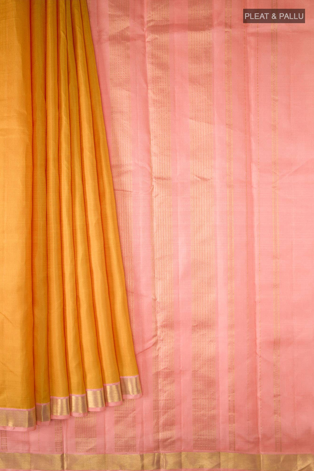 Yellow Kanchipuram Silk Saree