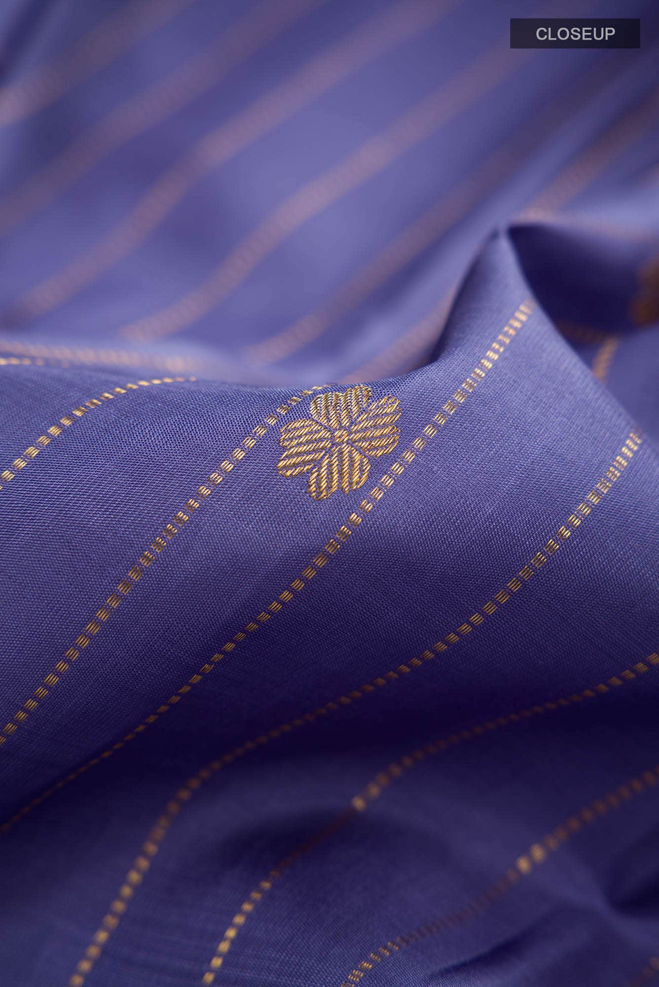 Lilac Kanchipuram Silk Saree