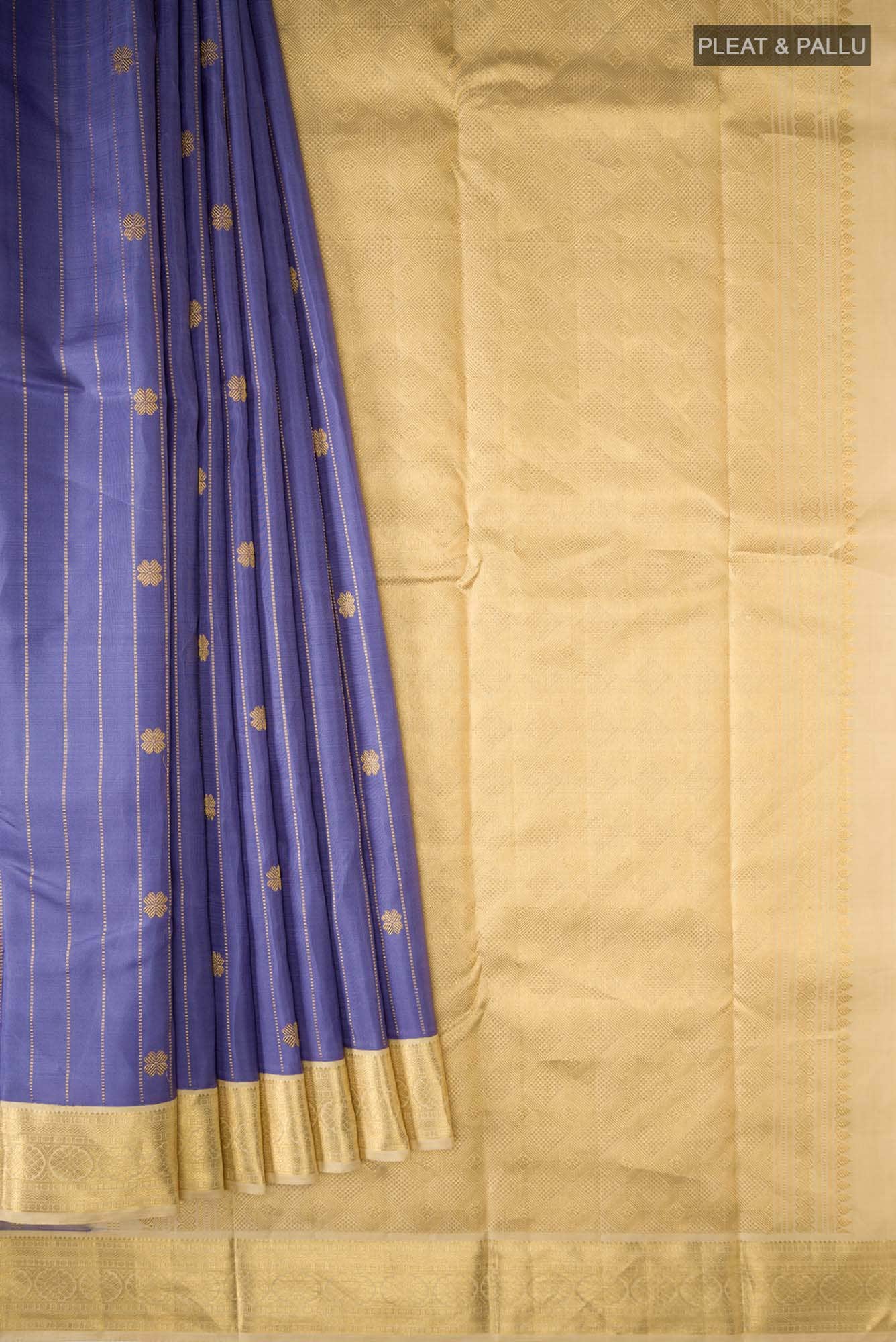 Lilac Kanchipuram Silk Saree