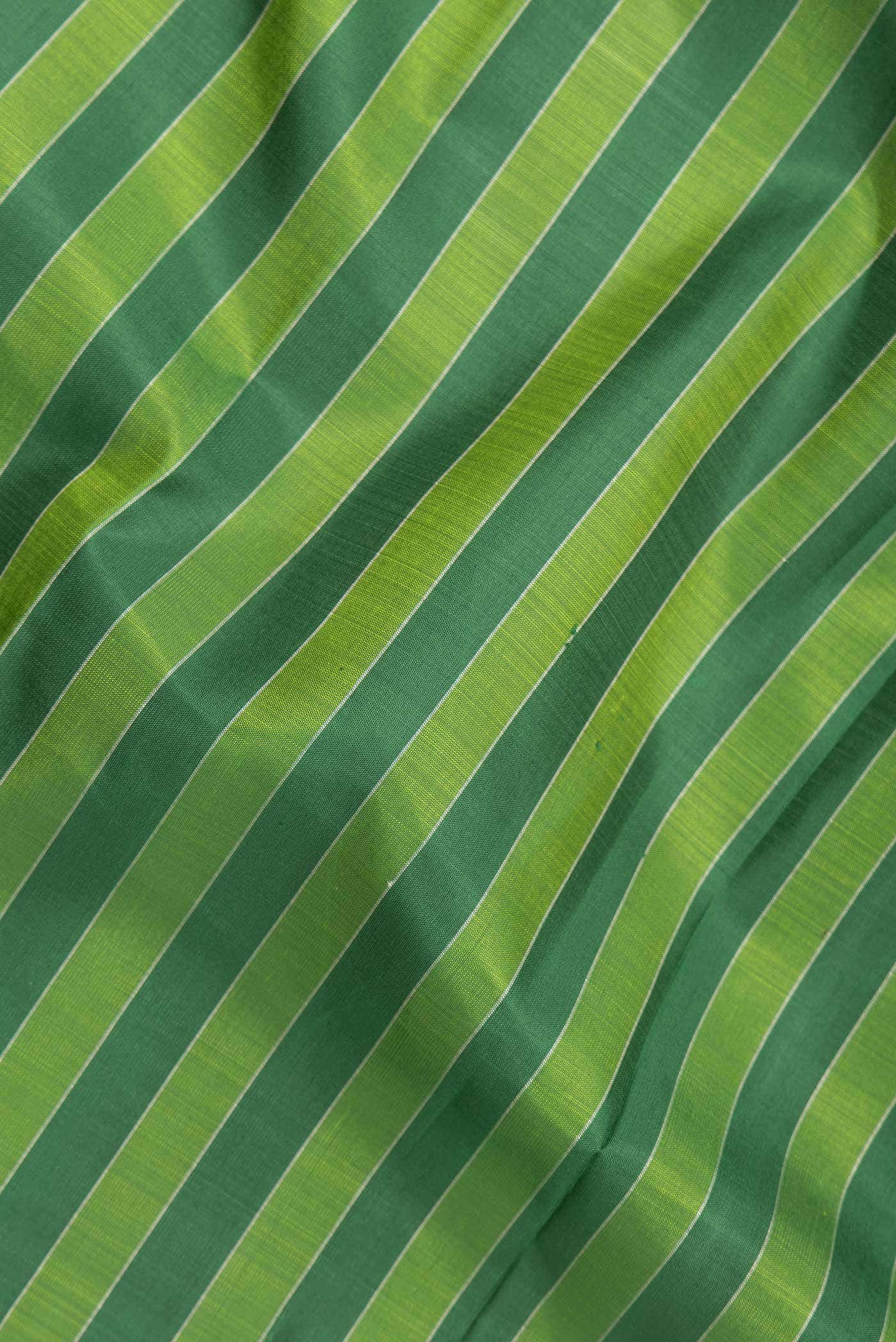 Pure Silk Pure Zari Green Kanchipuram Saree