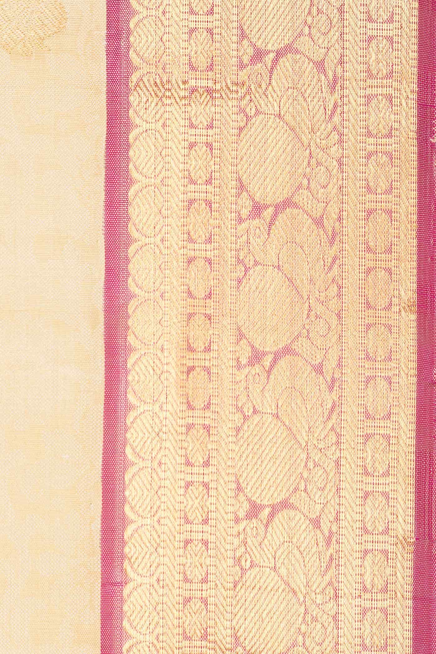 Sandal Dual Tone Kanchipuram Silk Saree