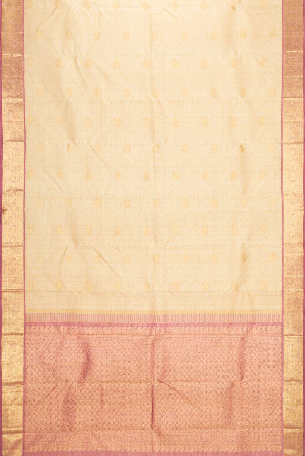 Sandal Dual Tone Kanchipuram Silk Saree