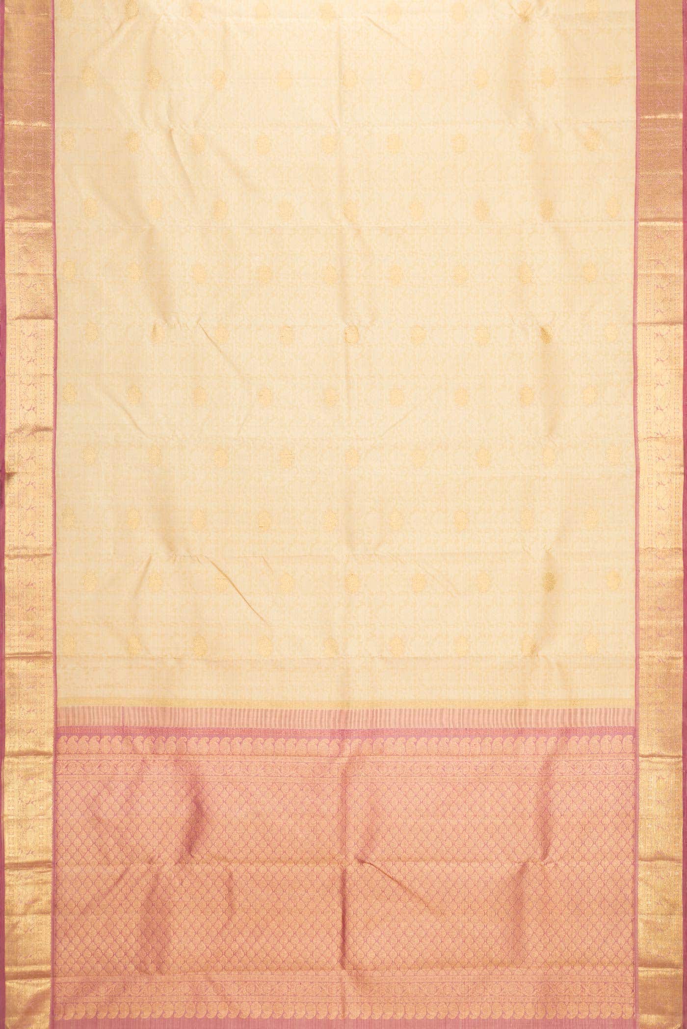 Sandal Dual Tone Kanchipuram Silk Saree