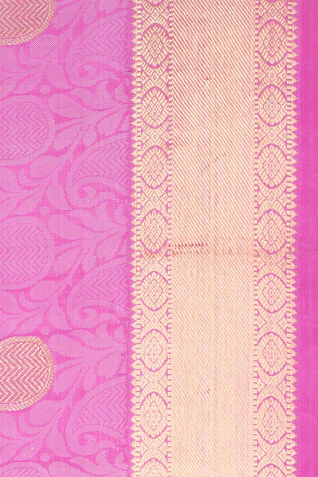 Pink Dual Tone Kanchipuram Silk Saree