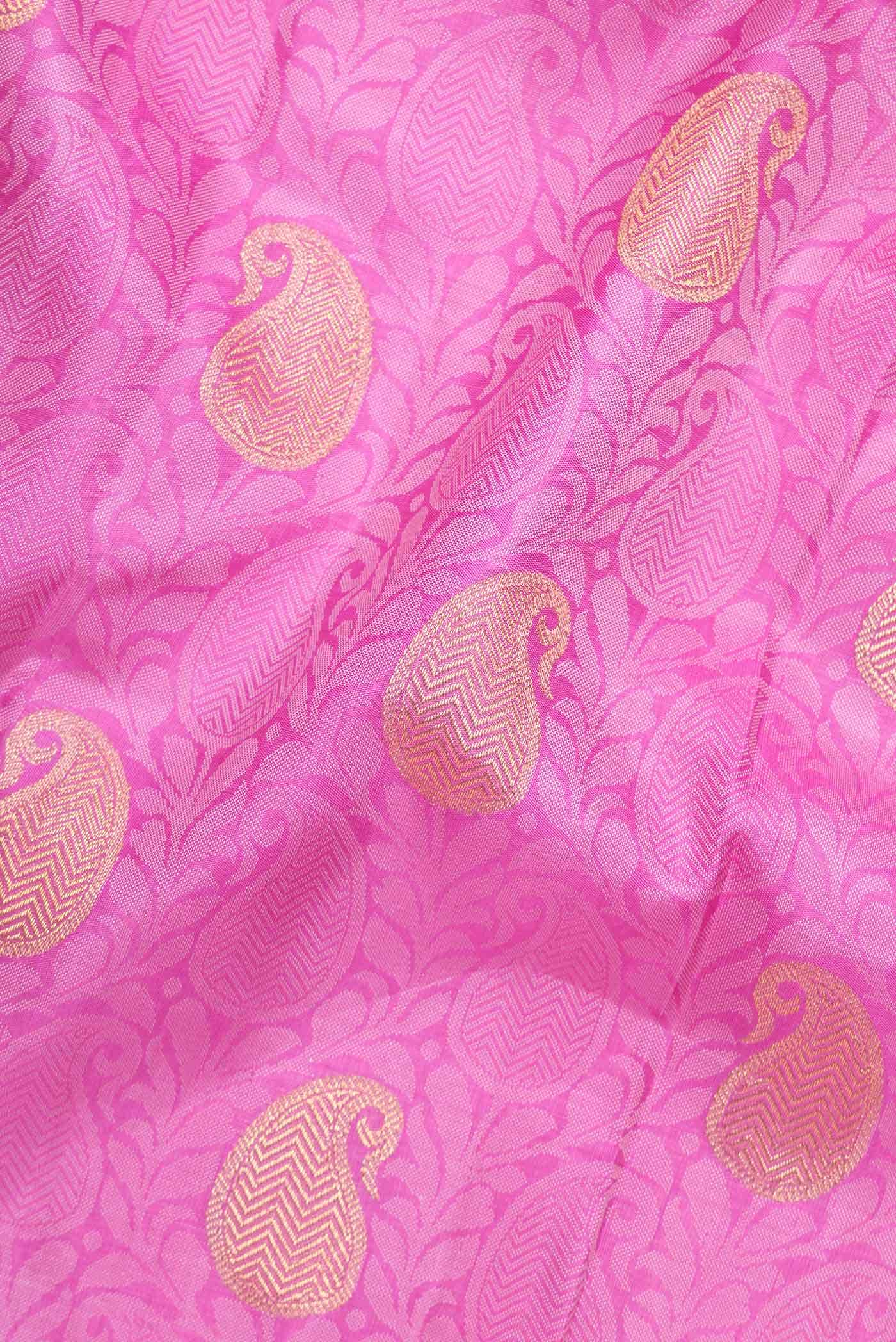 Pink Dual Tone Kanchipuram Silk Saree