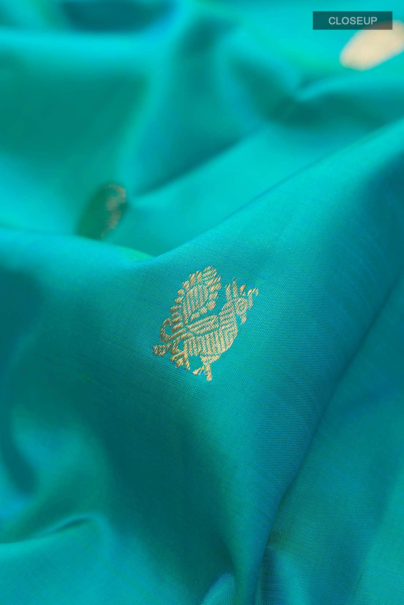 Blue Kanchipuram Silk Saree