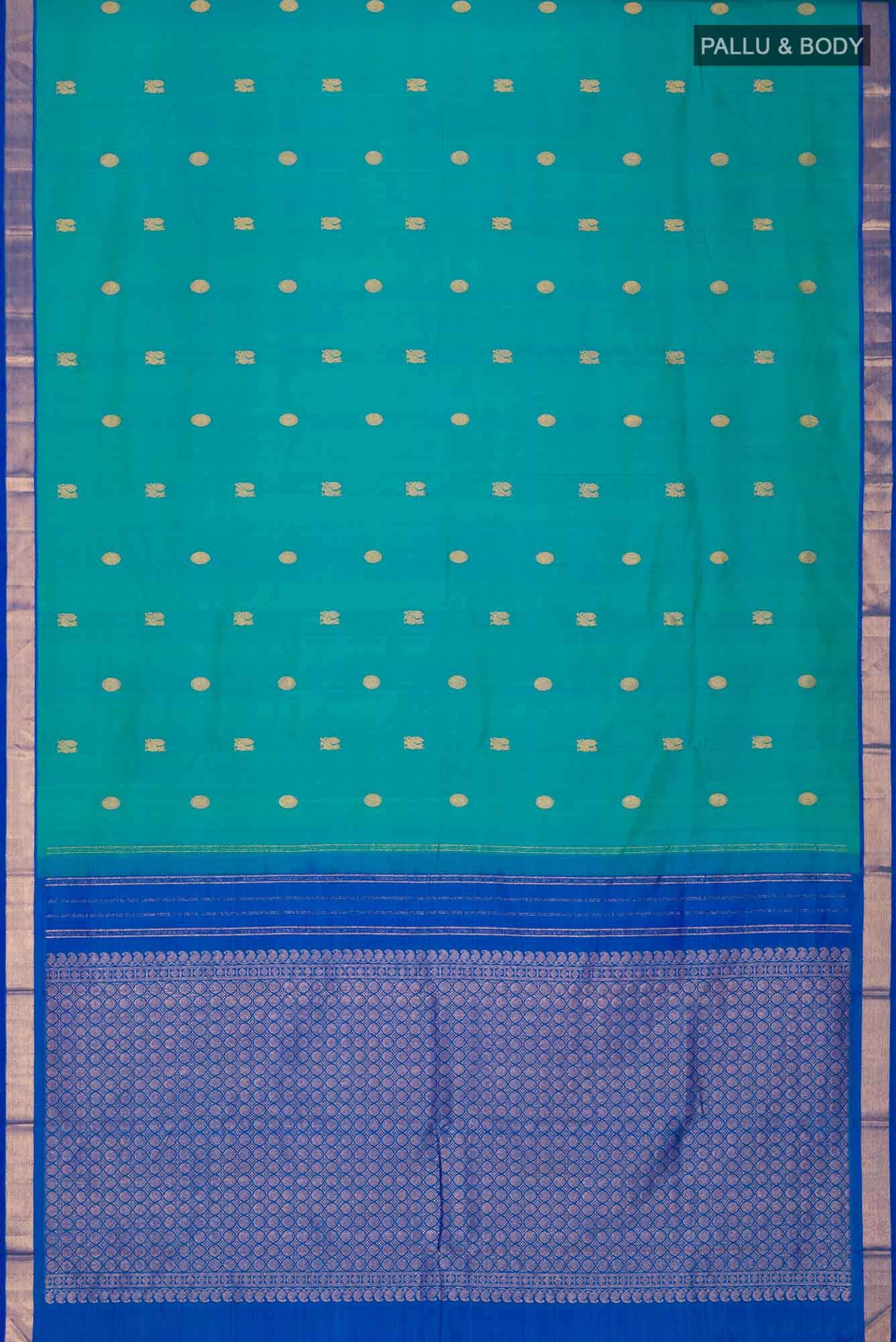 Blue Kanchipuram Silk Saree