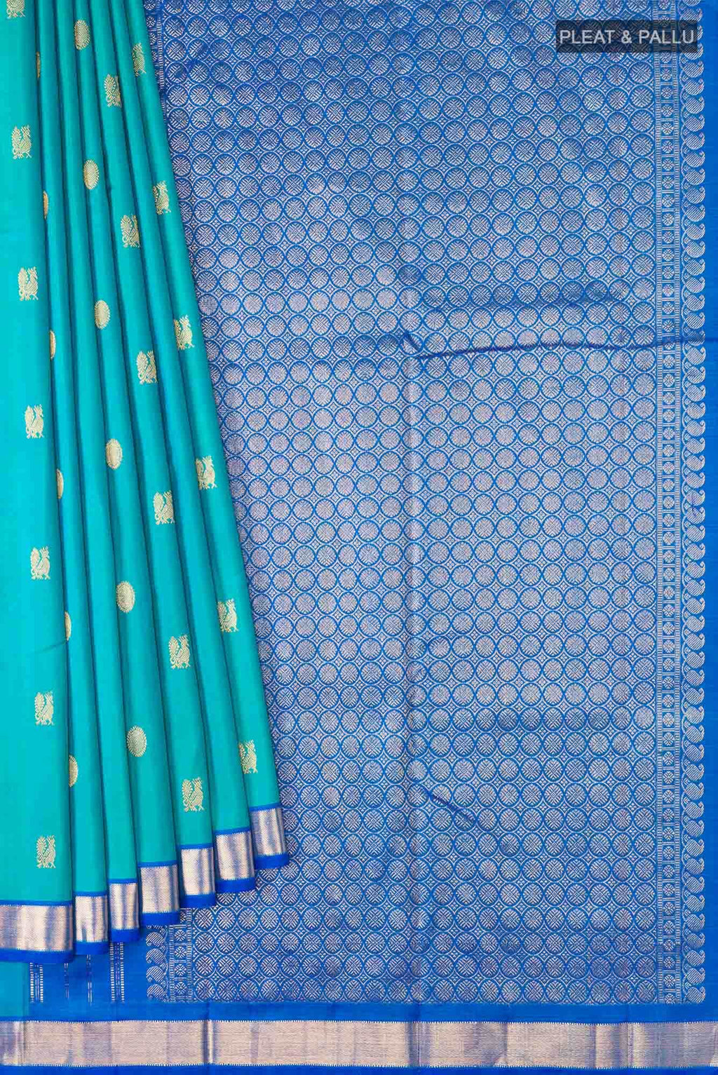 Blue Kanchipuram Silk Saree