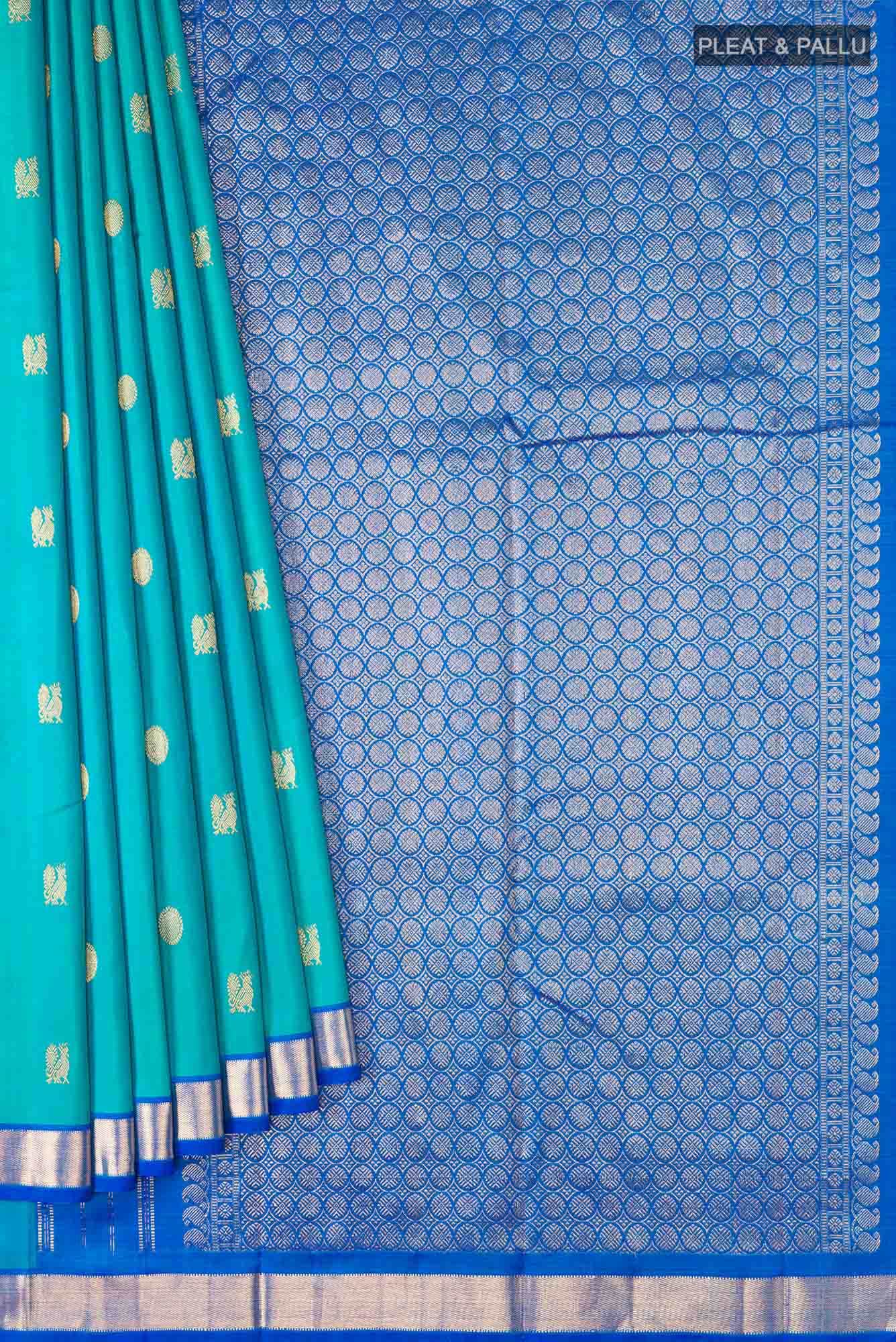 Blue Kanchipuram Silk Saree