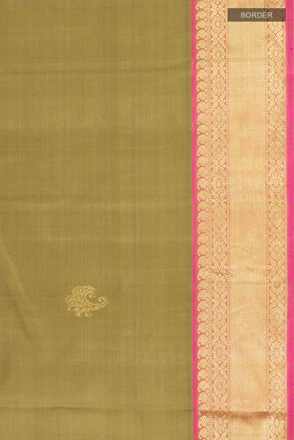 Beige Kanchipuram Silk Saree