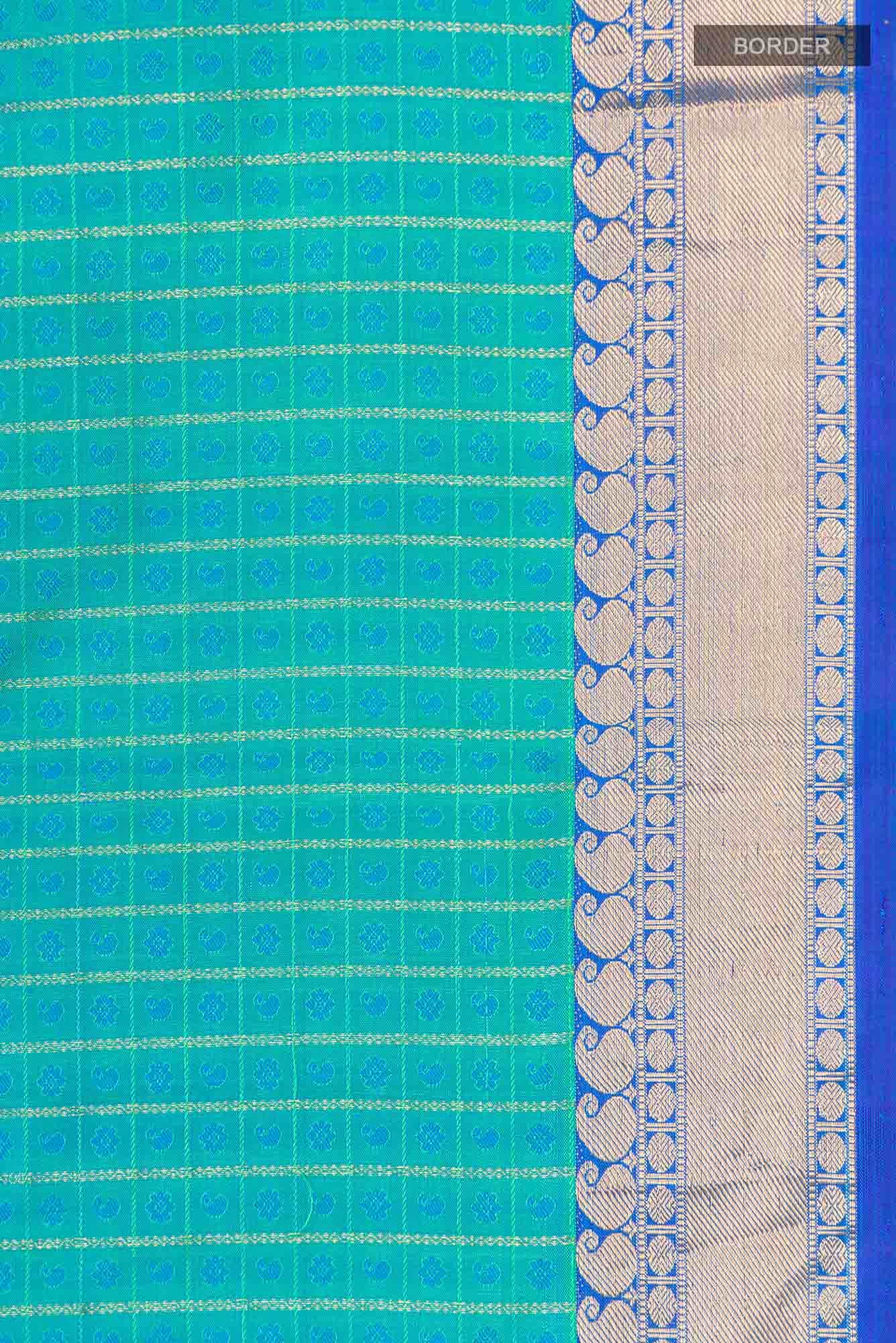 Blue Kanchipuram Silk Saree