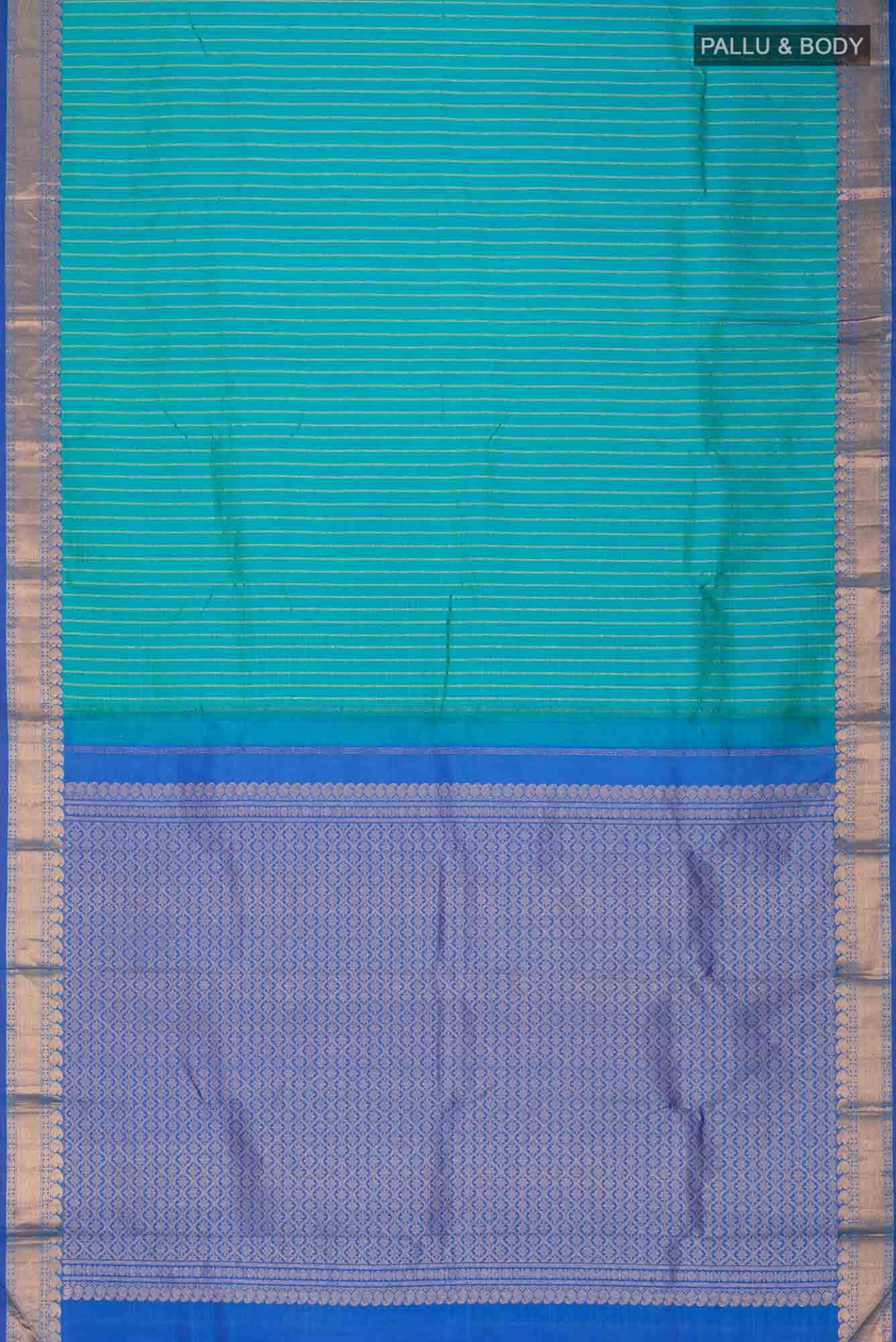 Blue Kanchipuram Silk Saree