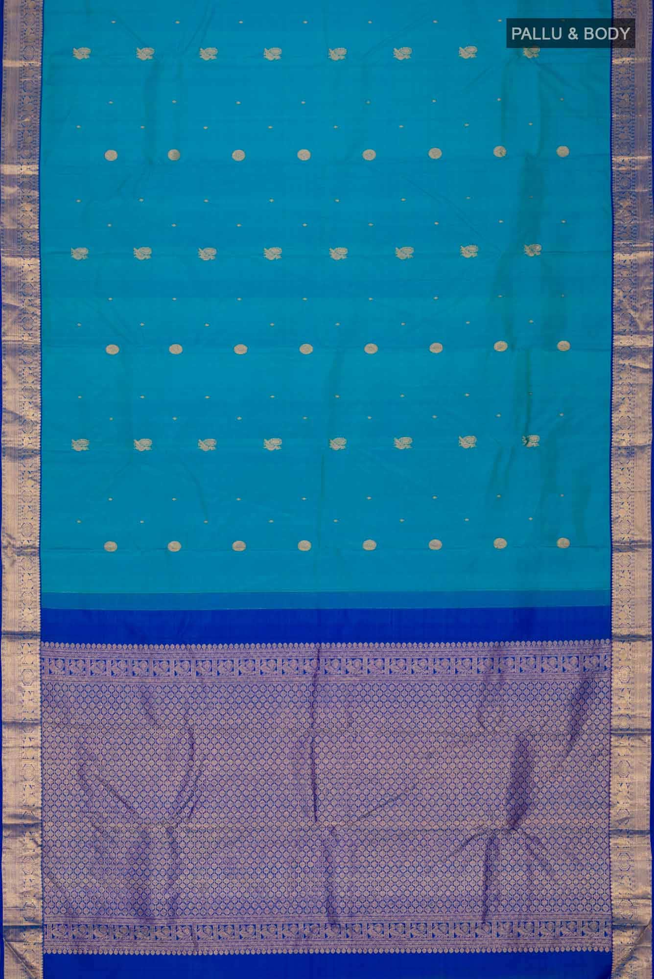 Blue Kanchipuram Silk Saree