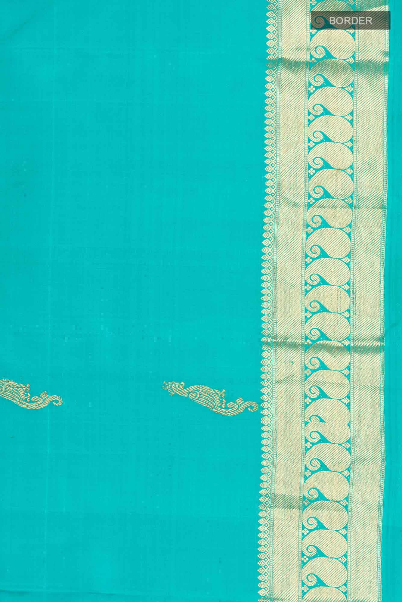 Blue Kanchipuram Silk Saree