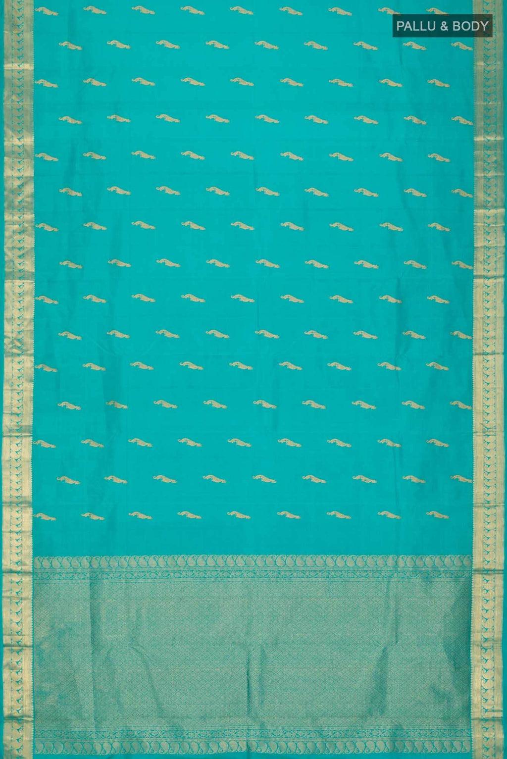 Blue Kanchipuram Silk Saree