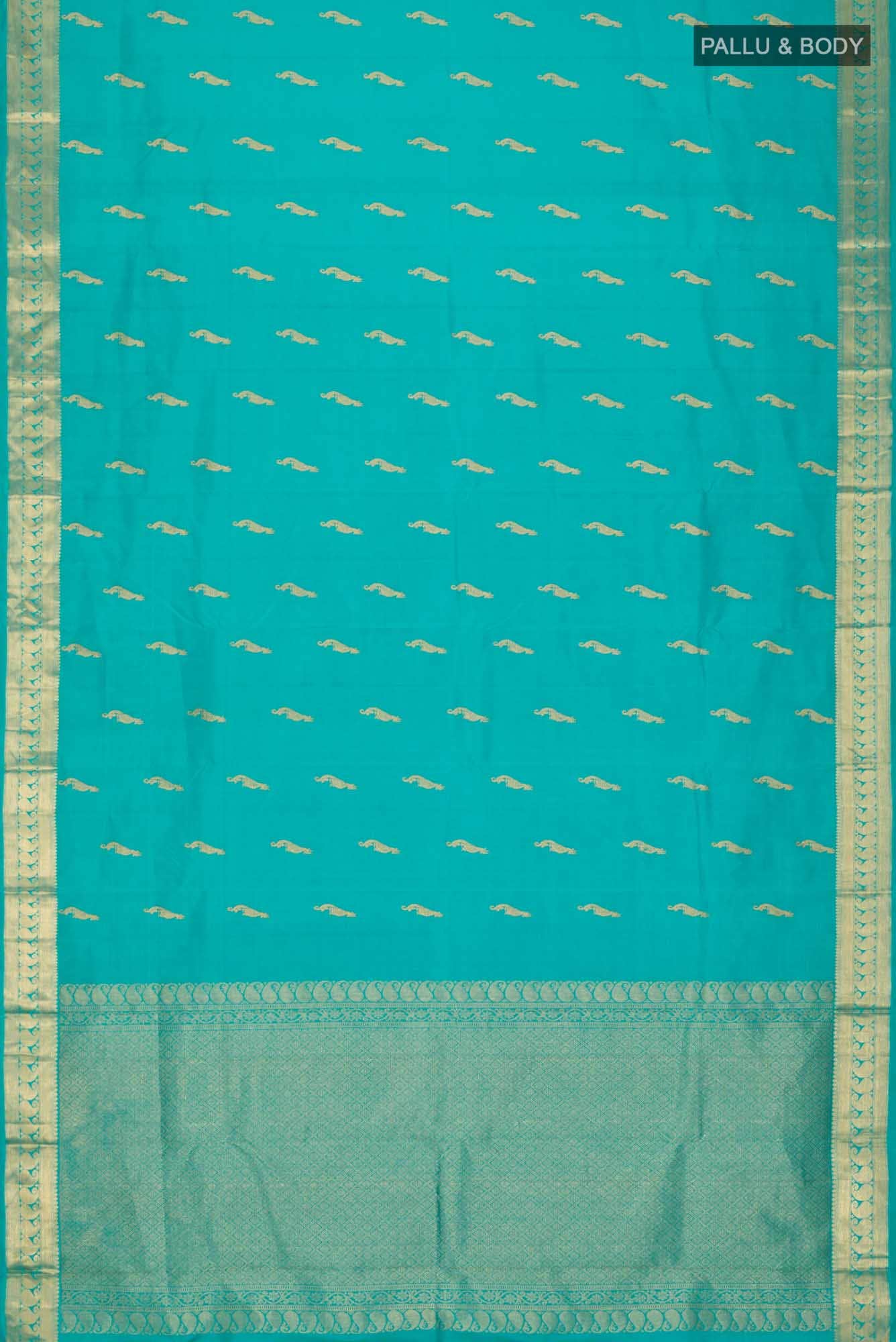 Blue Kanchipuram Silk Saree