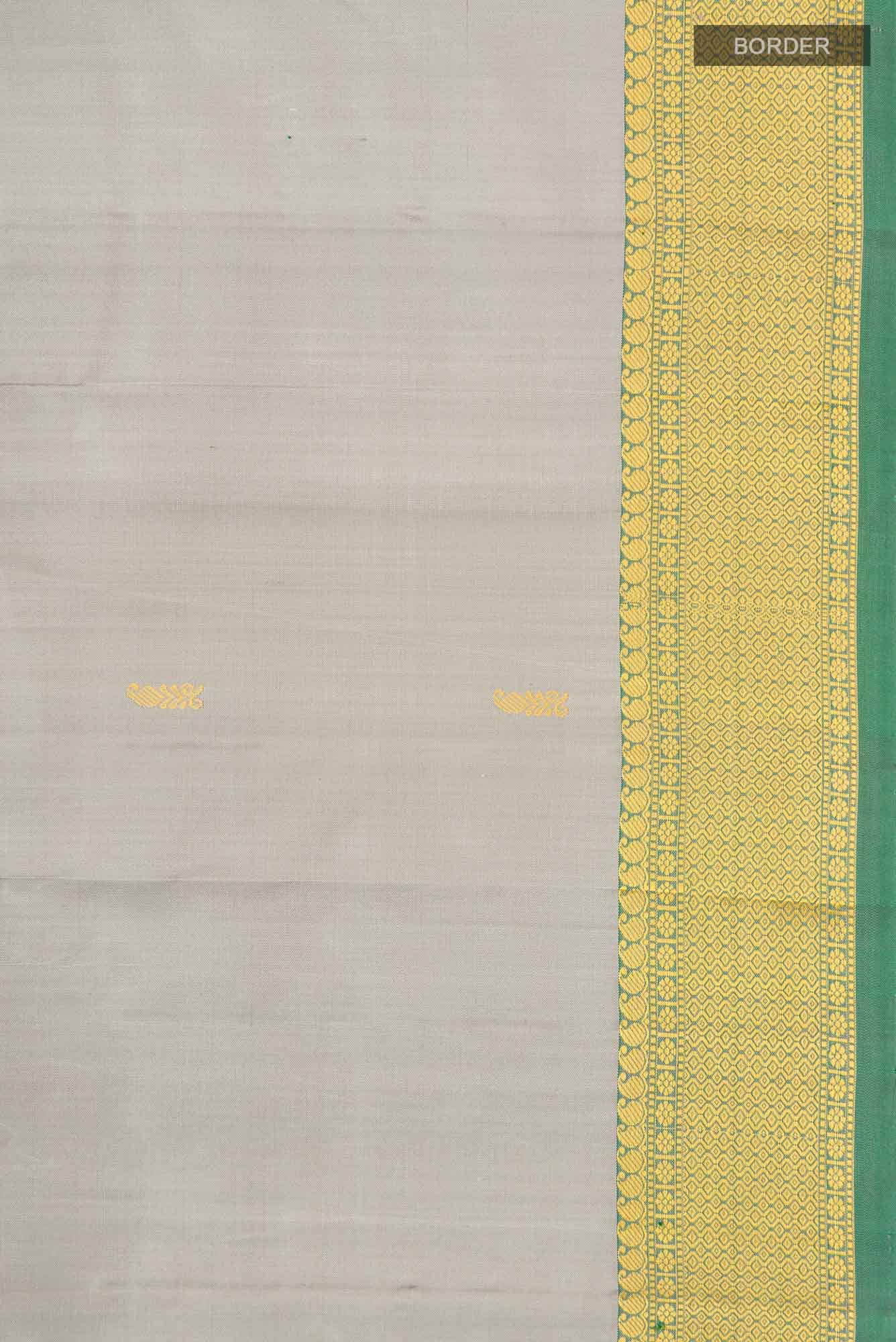 Grey Kanchipuram Silk Saree
