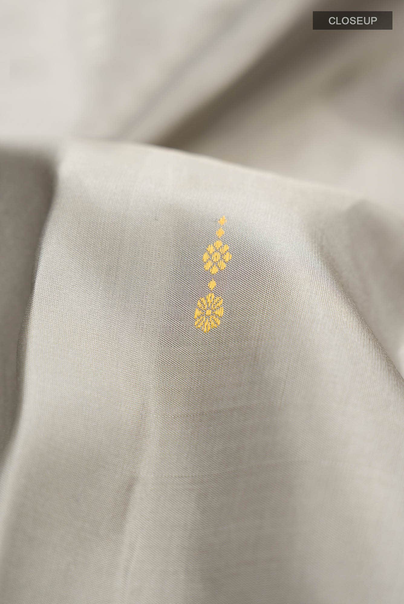 Grey Kanchipuram Silk Saree