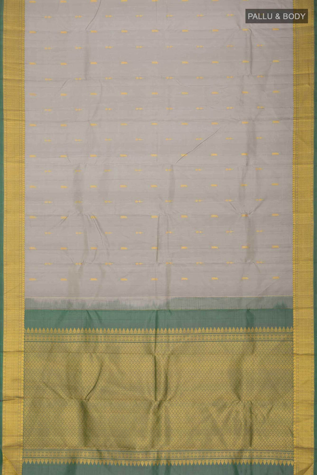 Grey Kanchipuram Silk Saree