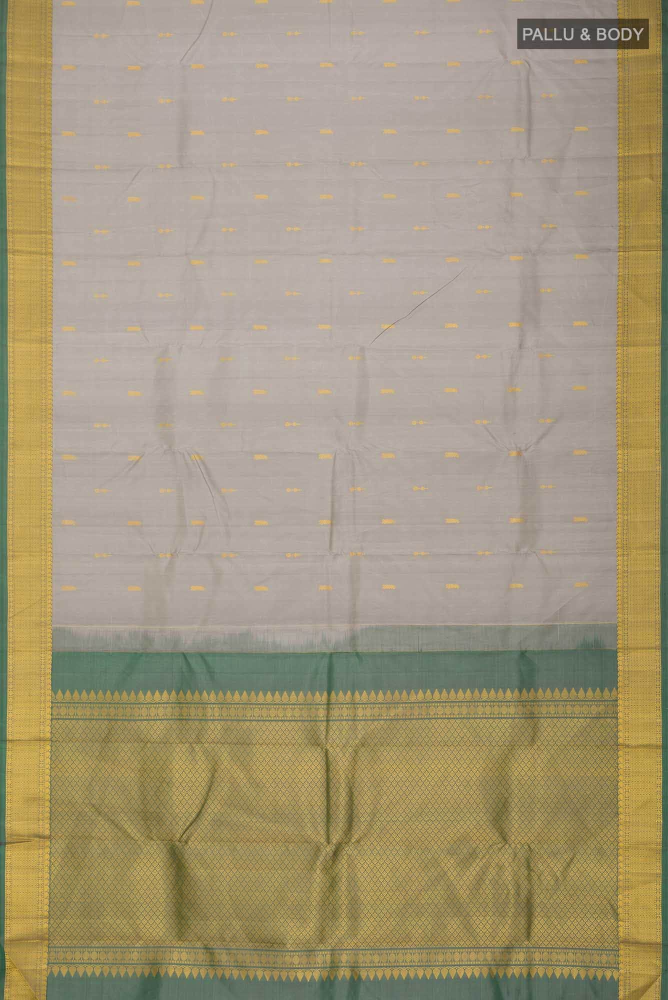 Grey Kanchipuram Silk Saree
