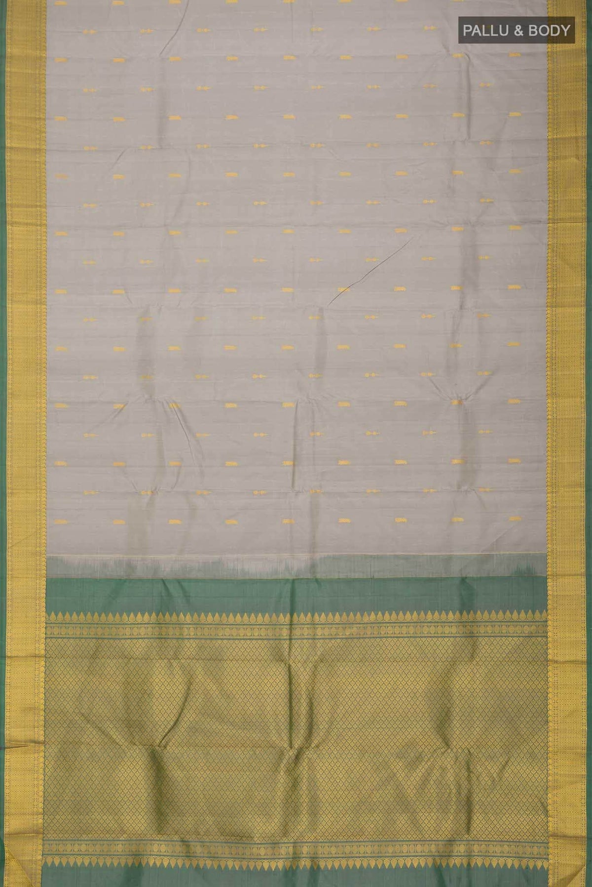 Grey Kanchipuram Silk Saree
