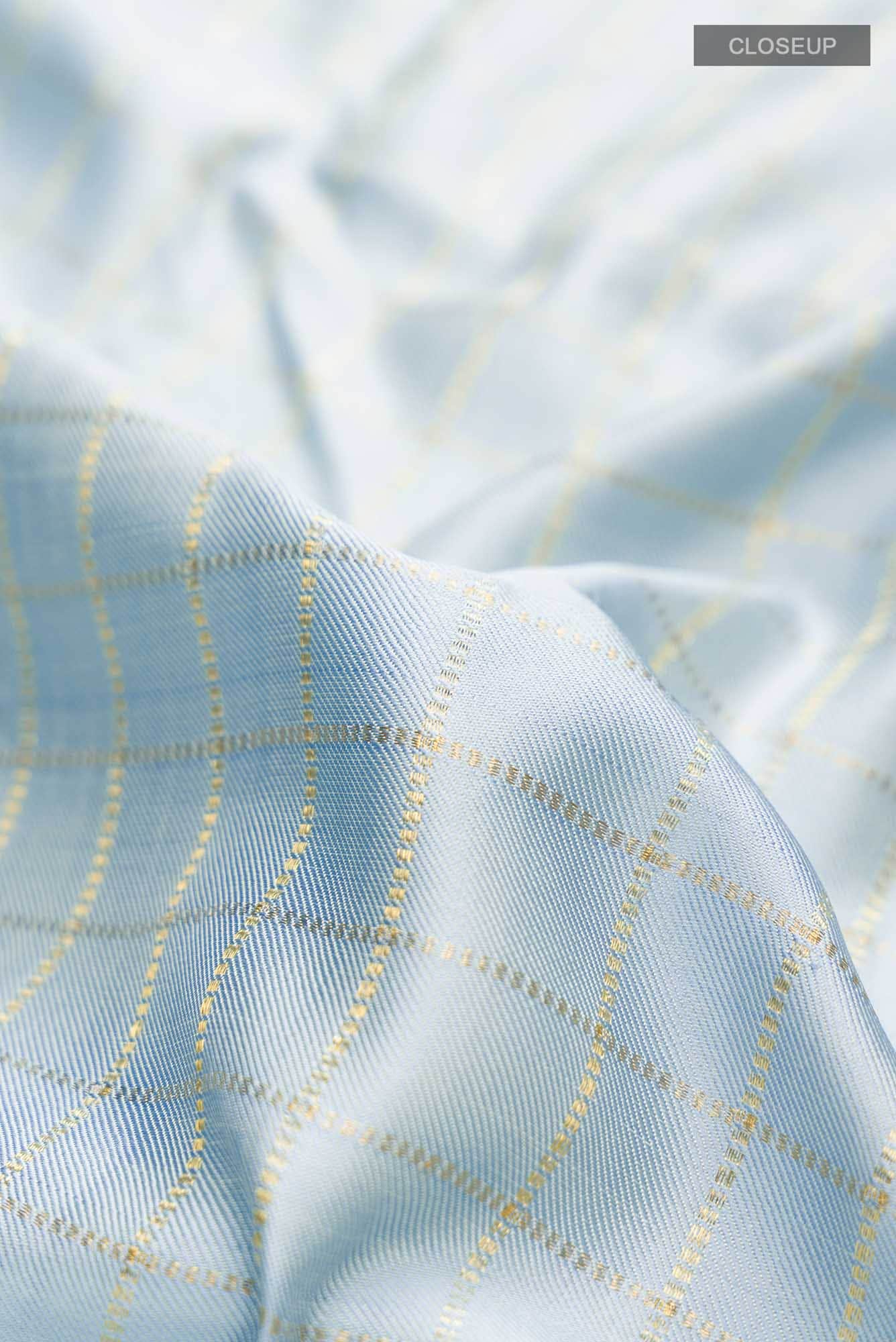 Blue Kanchipuram Silk Saree