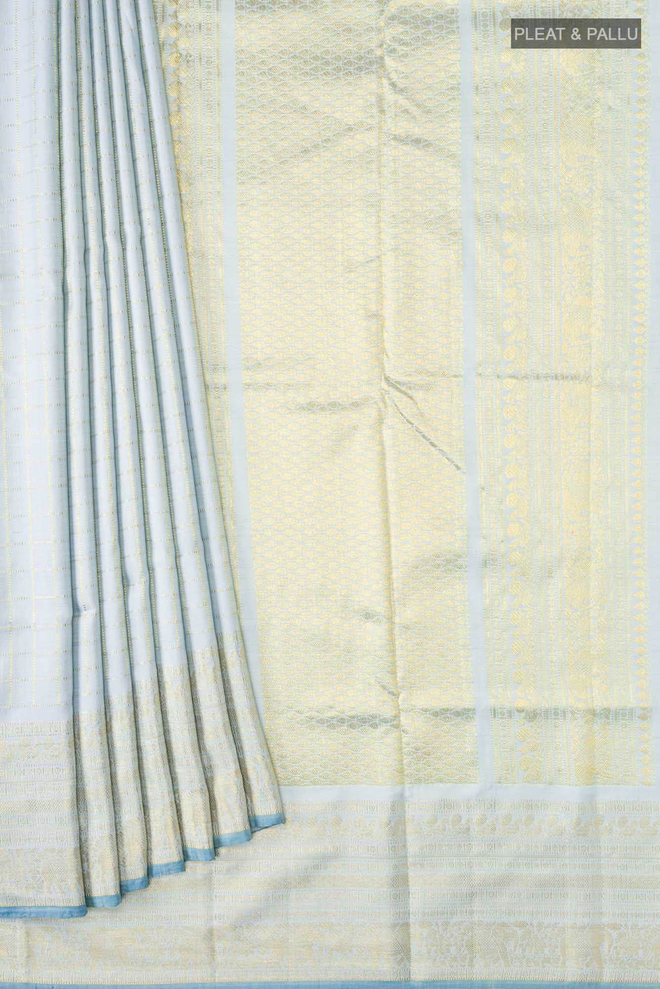 Blue Kanchipuram Silk Saree