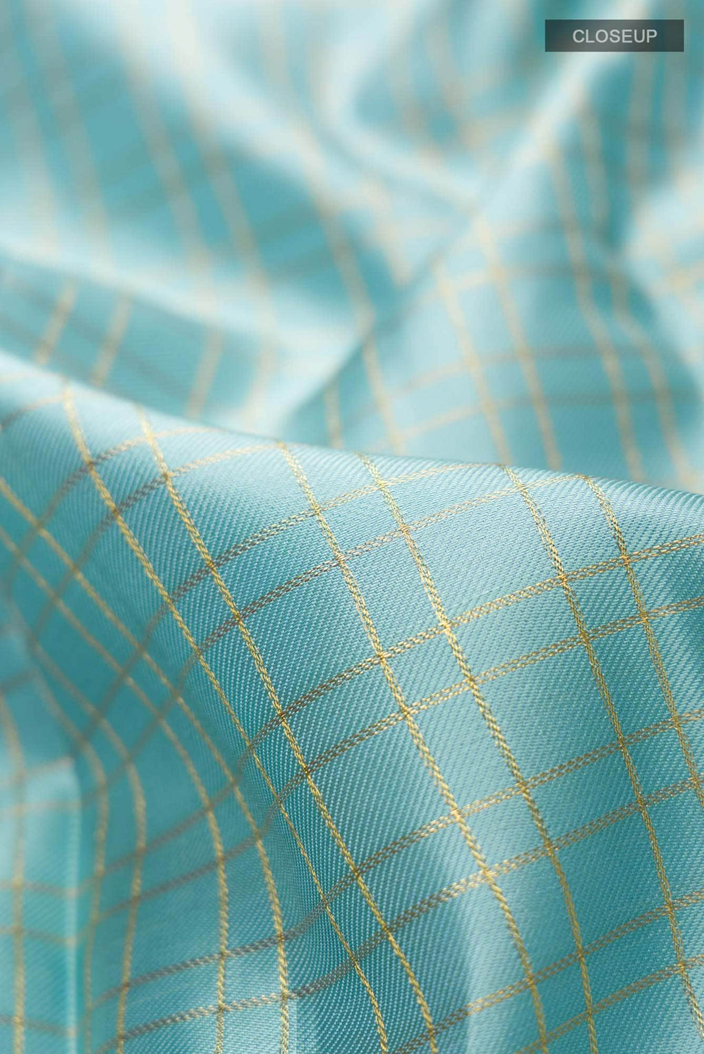 Pure Silk Pure Zari Blue Kanchipuram Saree