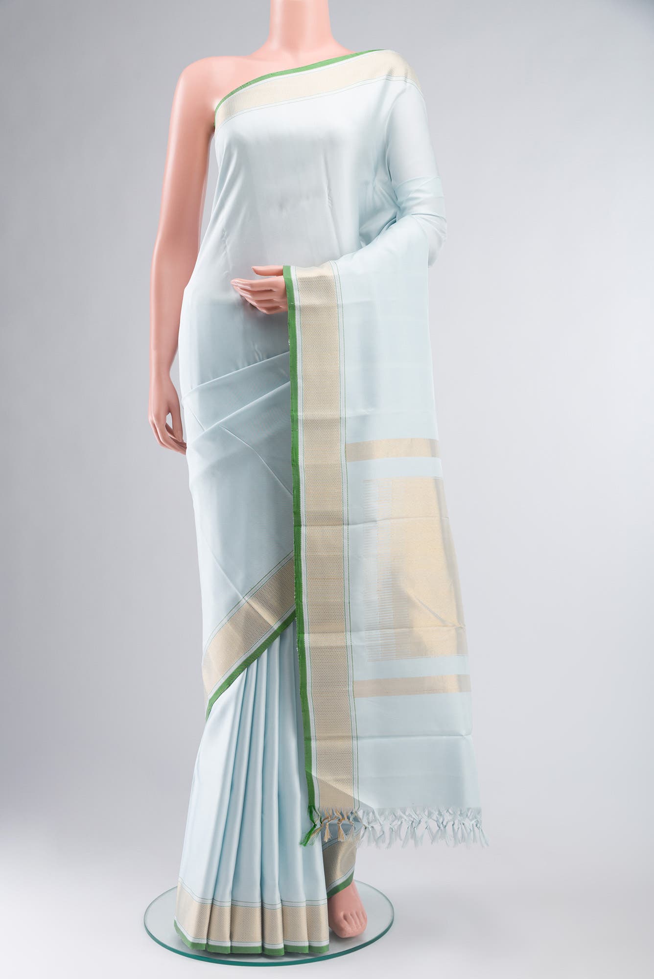 Blue Kanchipuram Silk Saree