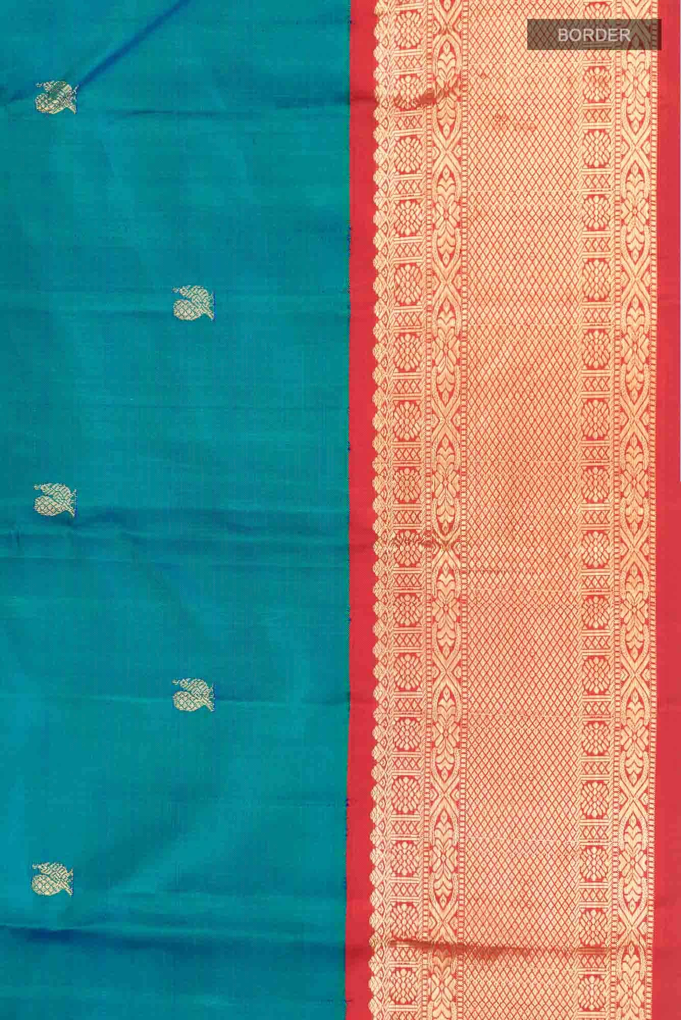 Blue Kanchipuram Silk Saree