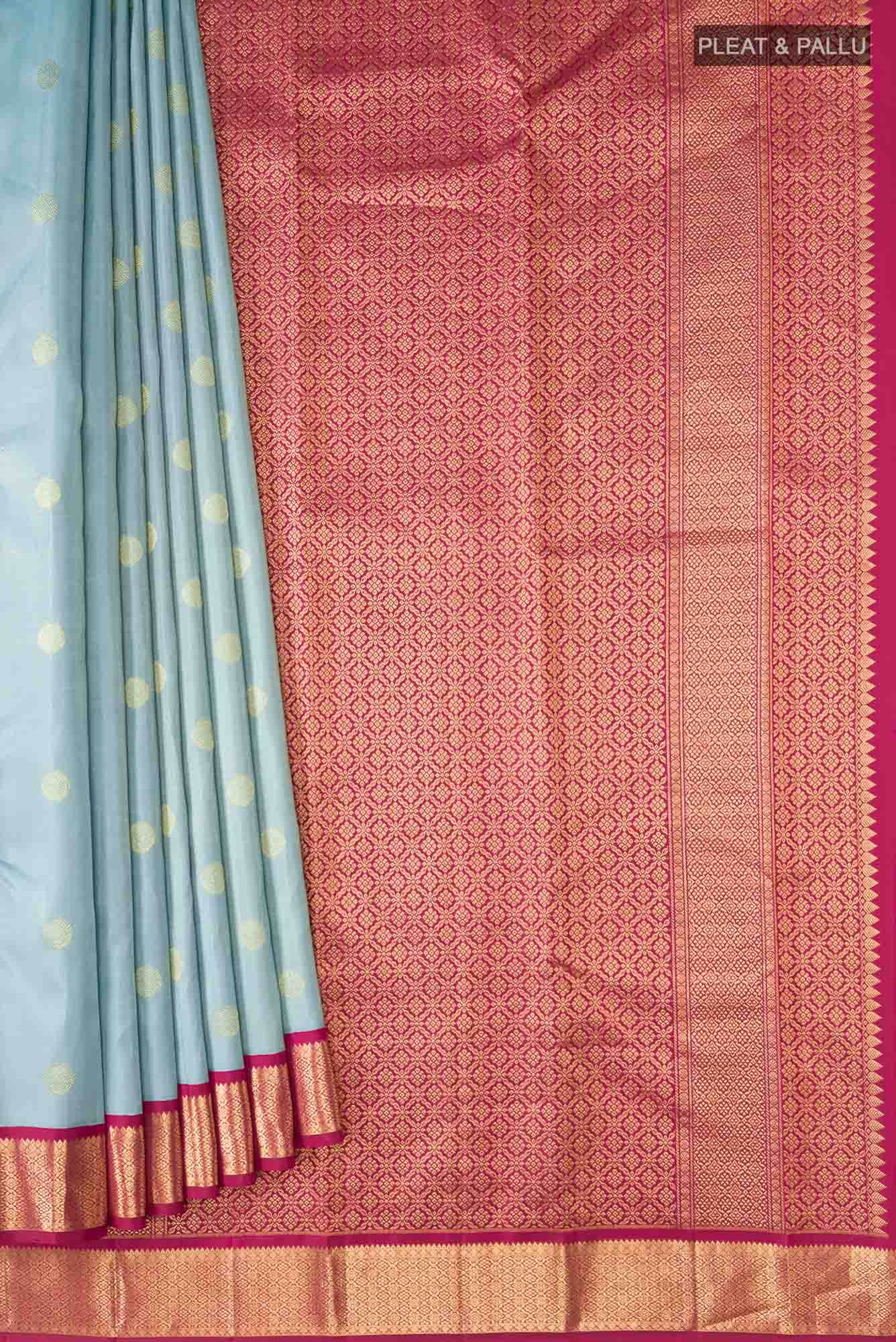 Blue Kanchipuram Silk Saree