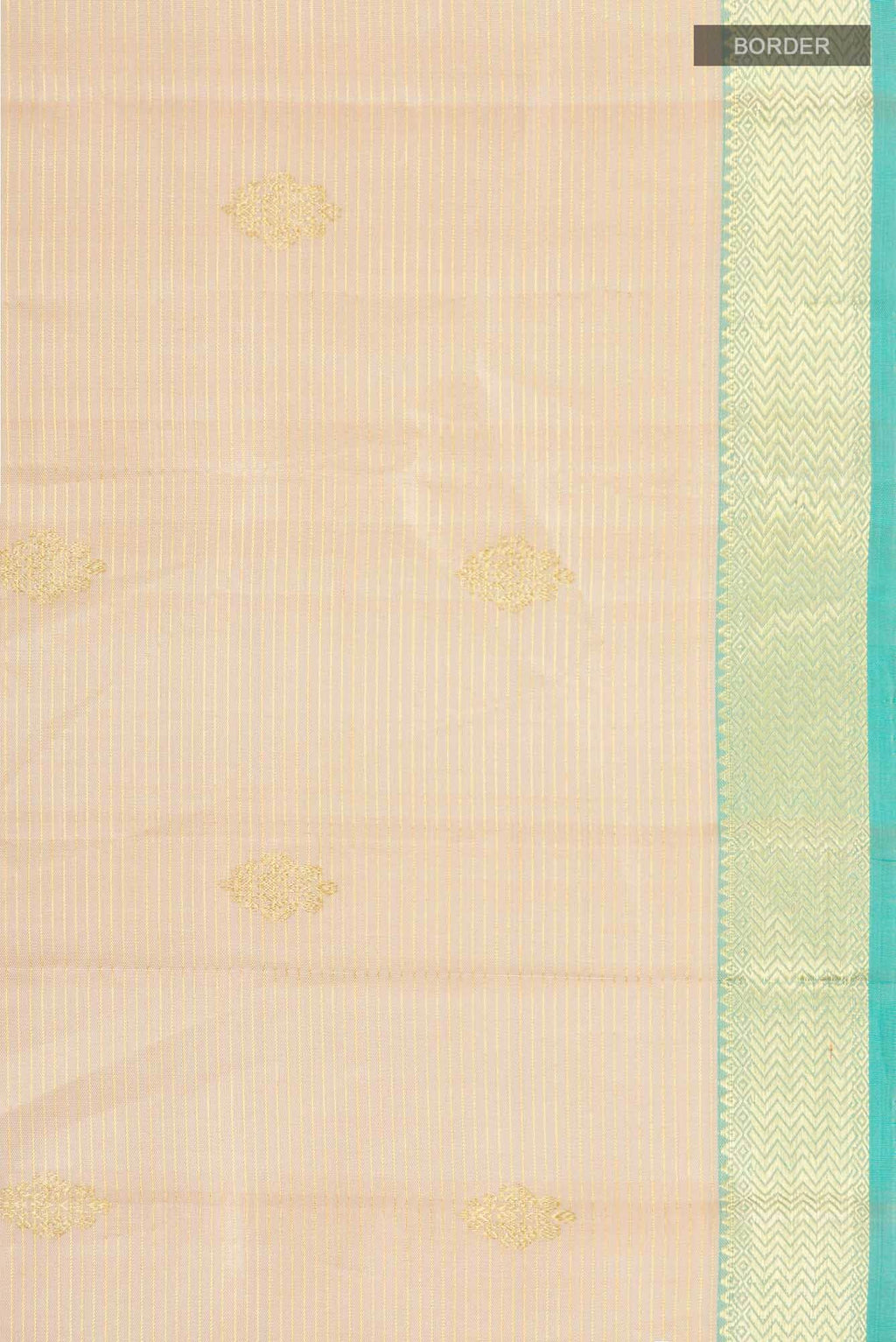 Beige Kanchipuram Silk Saree