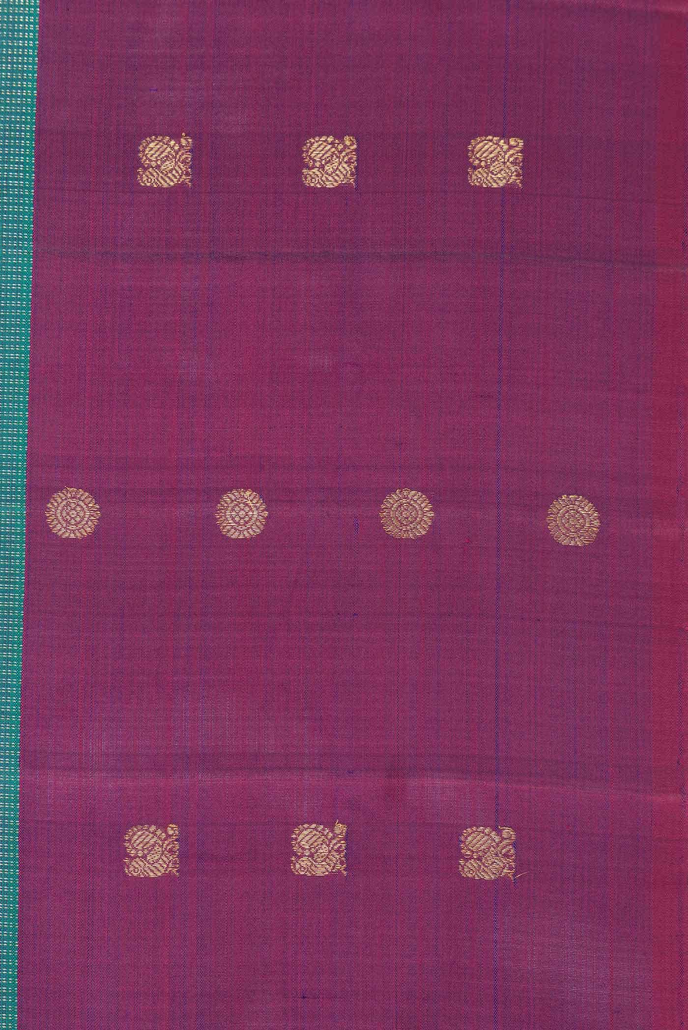 Green Dual Tone Kanchipuram Silk Saree