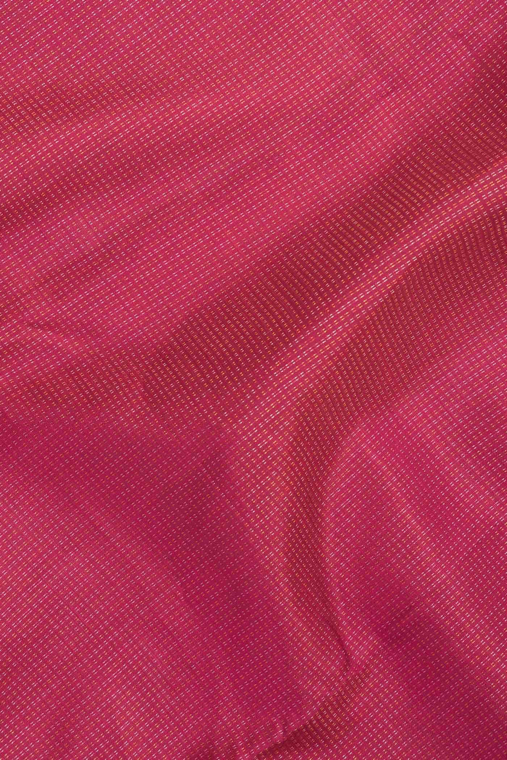 Dark Pink Dual Tone Kanchipuram Silk Saree